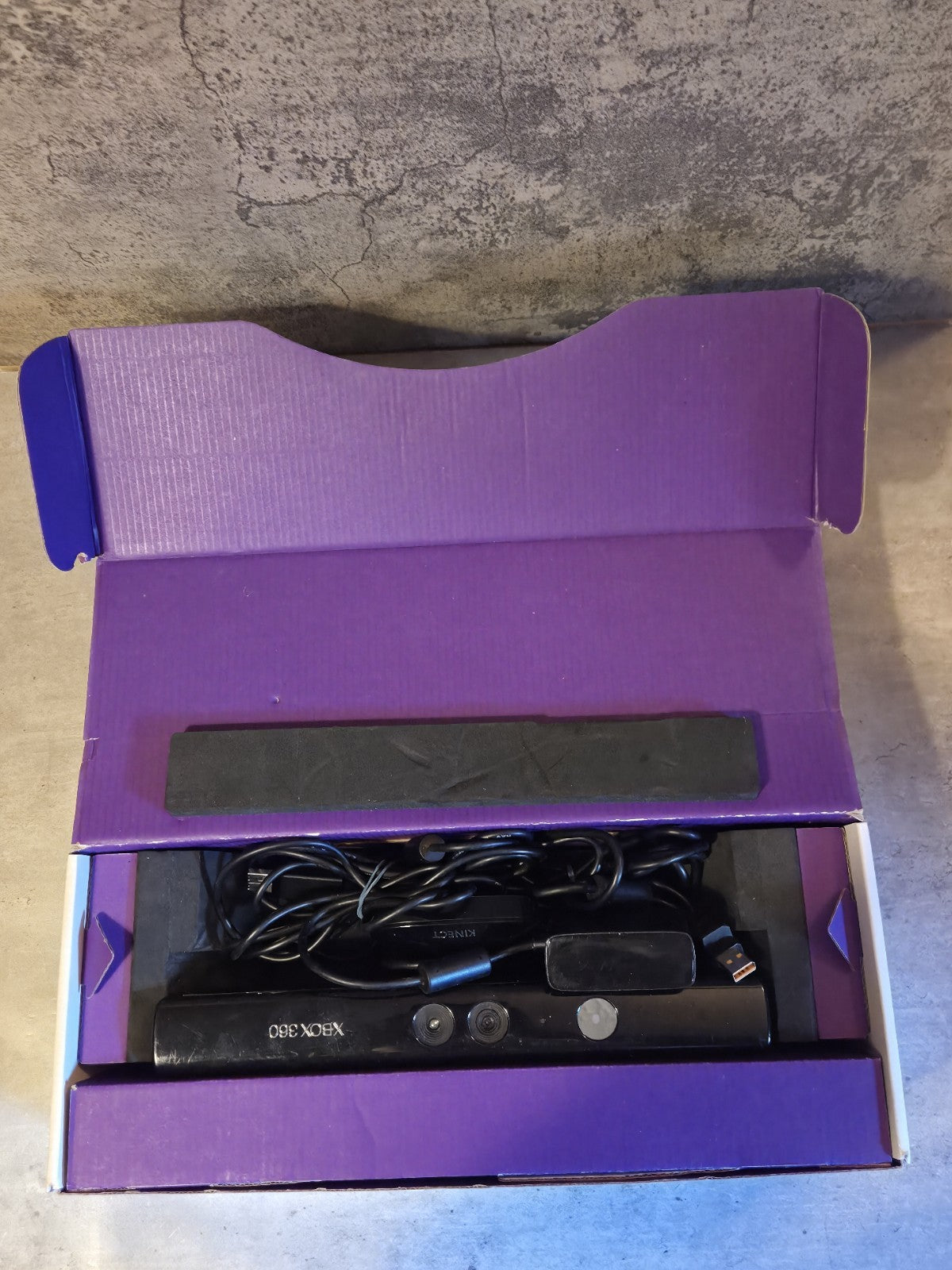 XBOX 360 Kinect OVP Schwarz Black