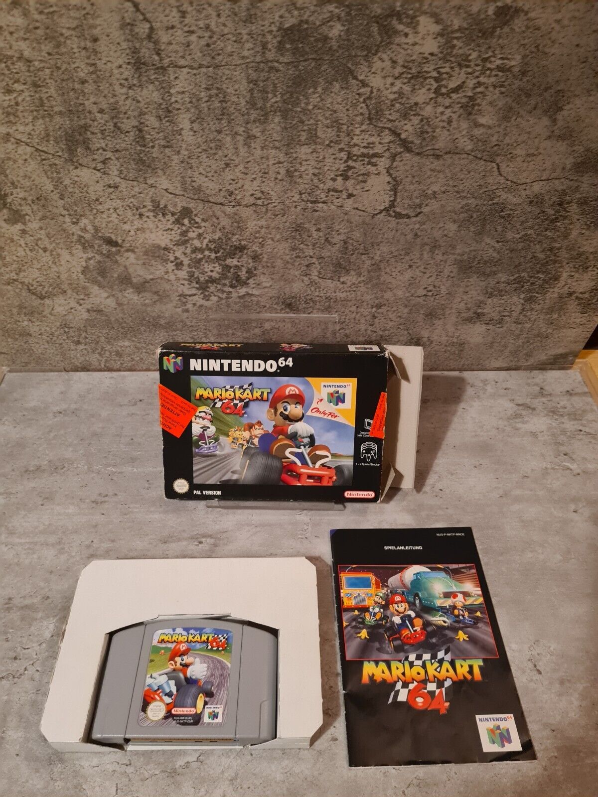 N64 Nintendo 64 Mario Kart 64 mit OVP und Anleitung NOE - T-Retro-Games