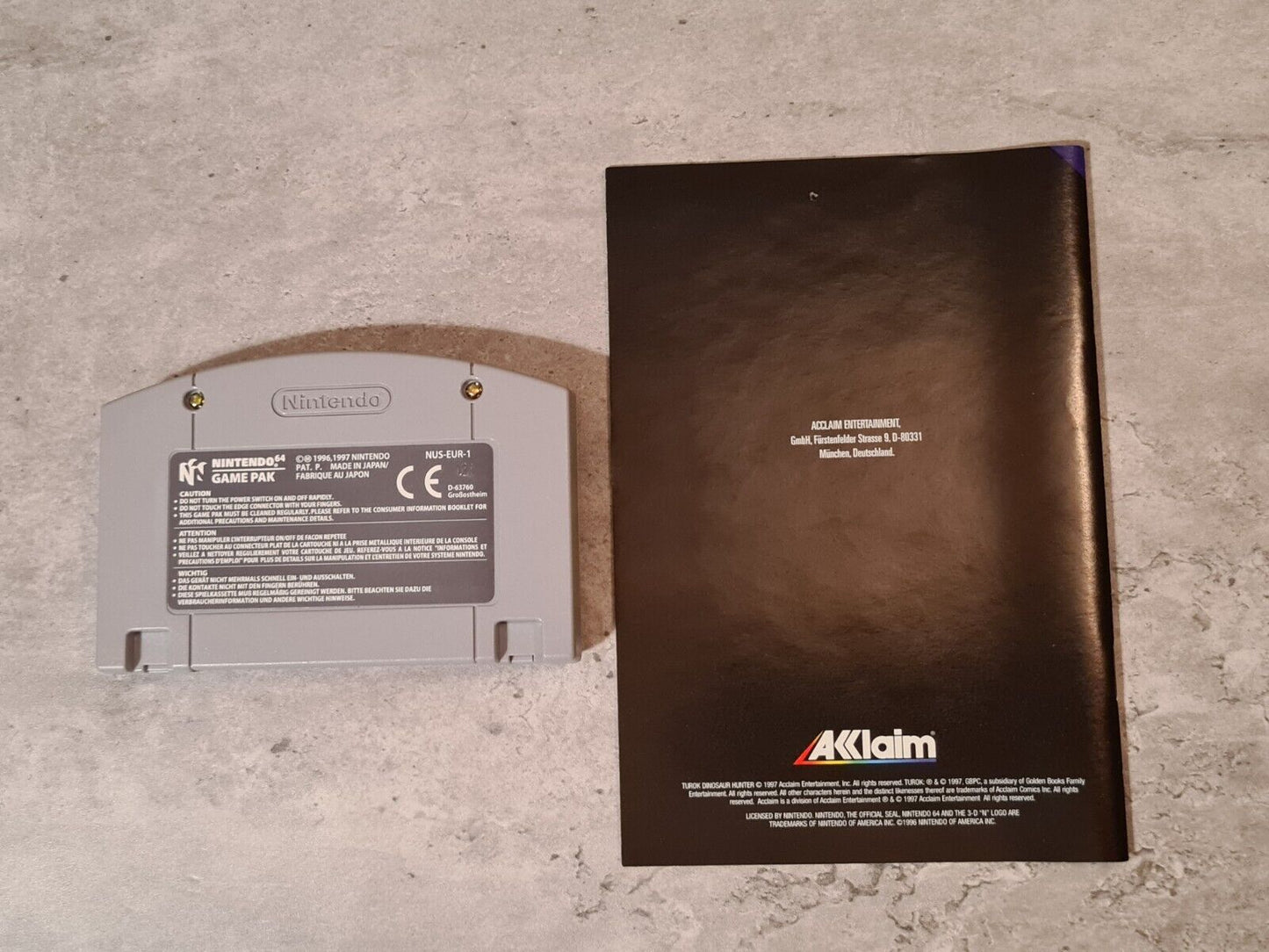 N64 Nintendo 64 Turok Dinosaur Hunter mit OVP und Anleitung NOE - T-Retro-Games