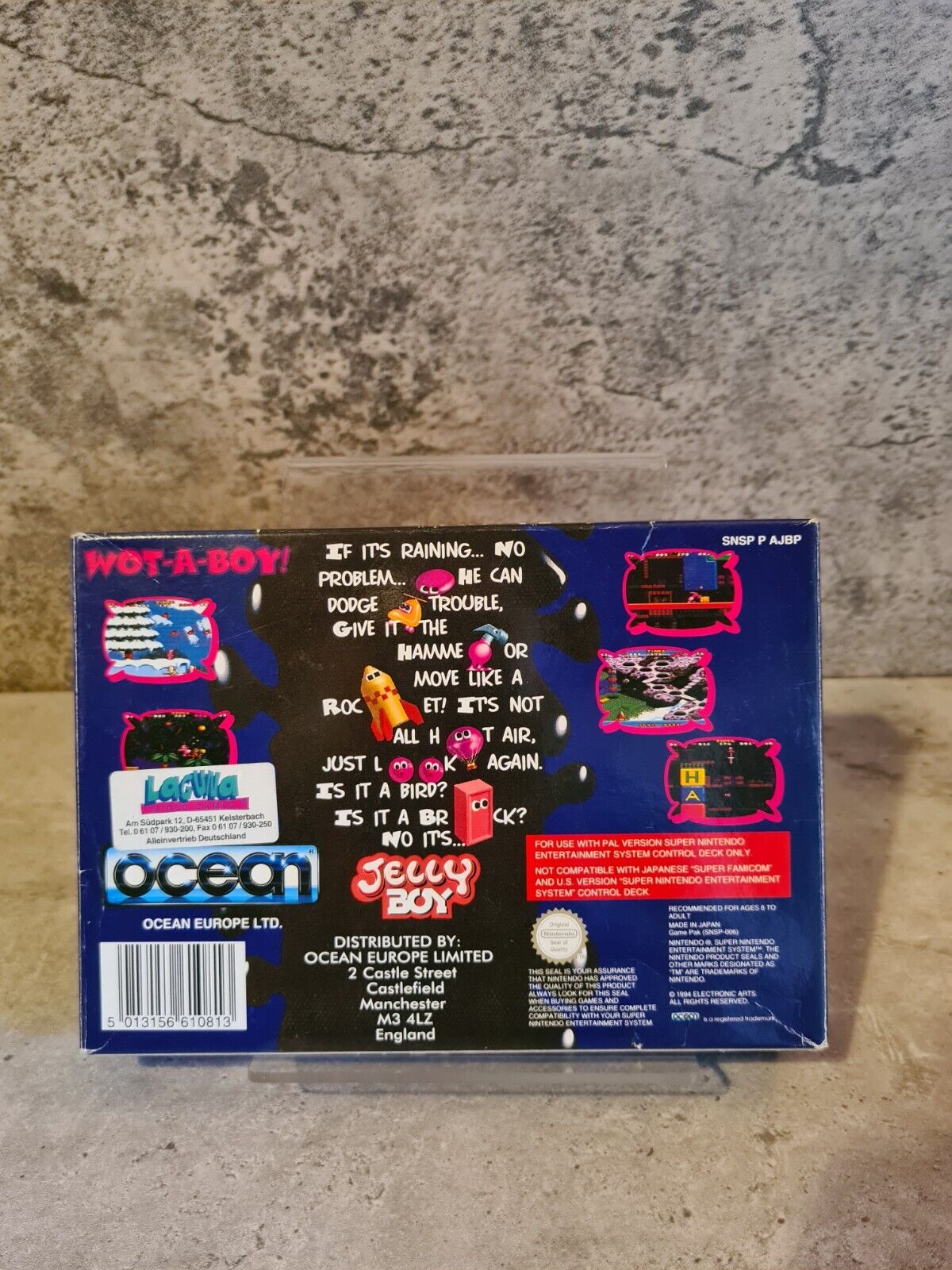SNES Super Nintendo Jelly Boy mit OVP und Anleitung UKV - T-Retro-Games