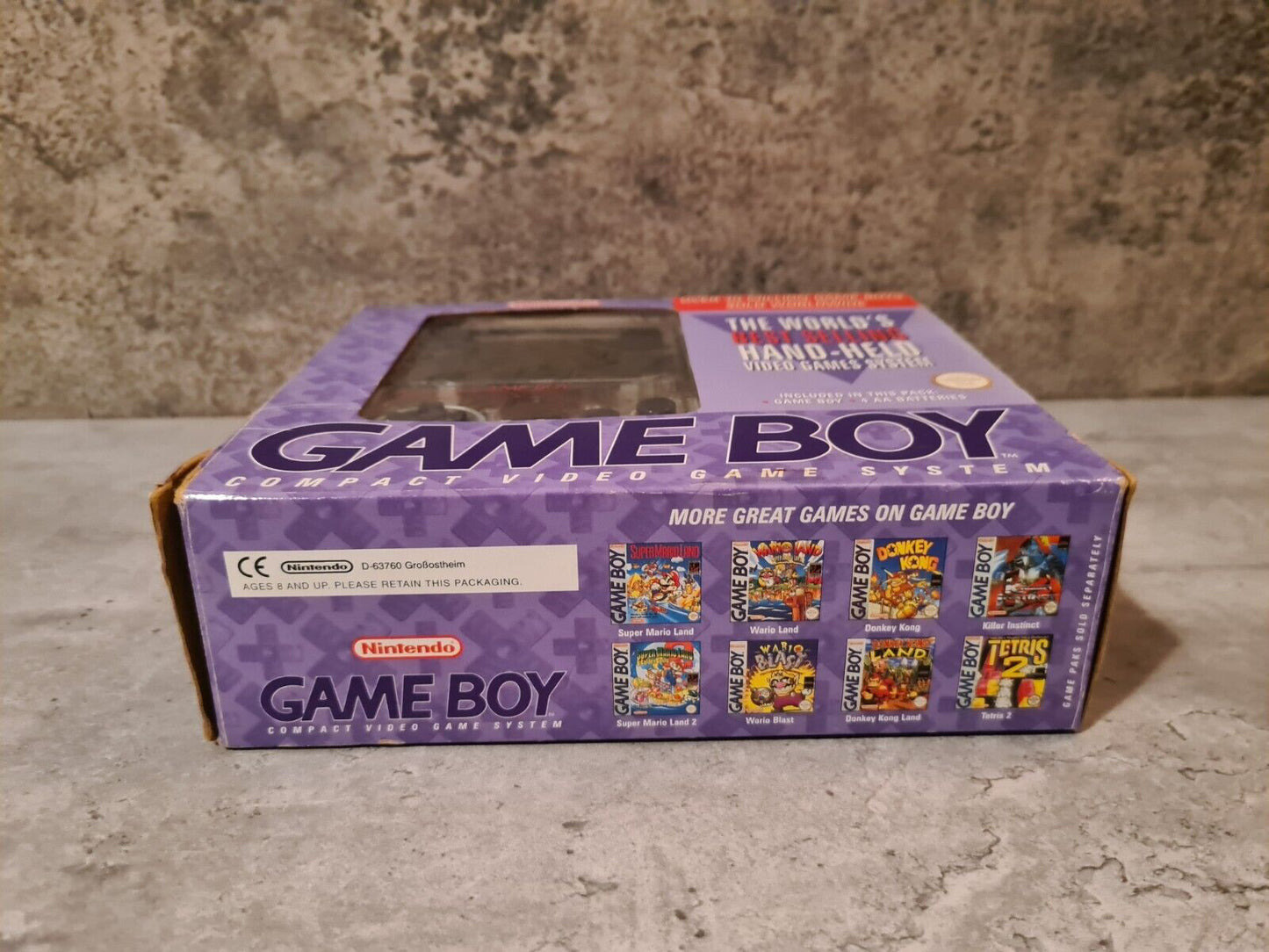 Game Boy Classic Transparent OVP UKV Special Edition - T-Retro-Games