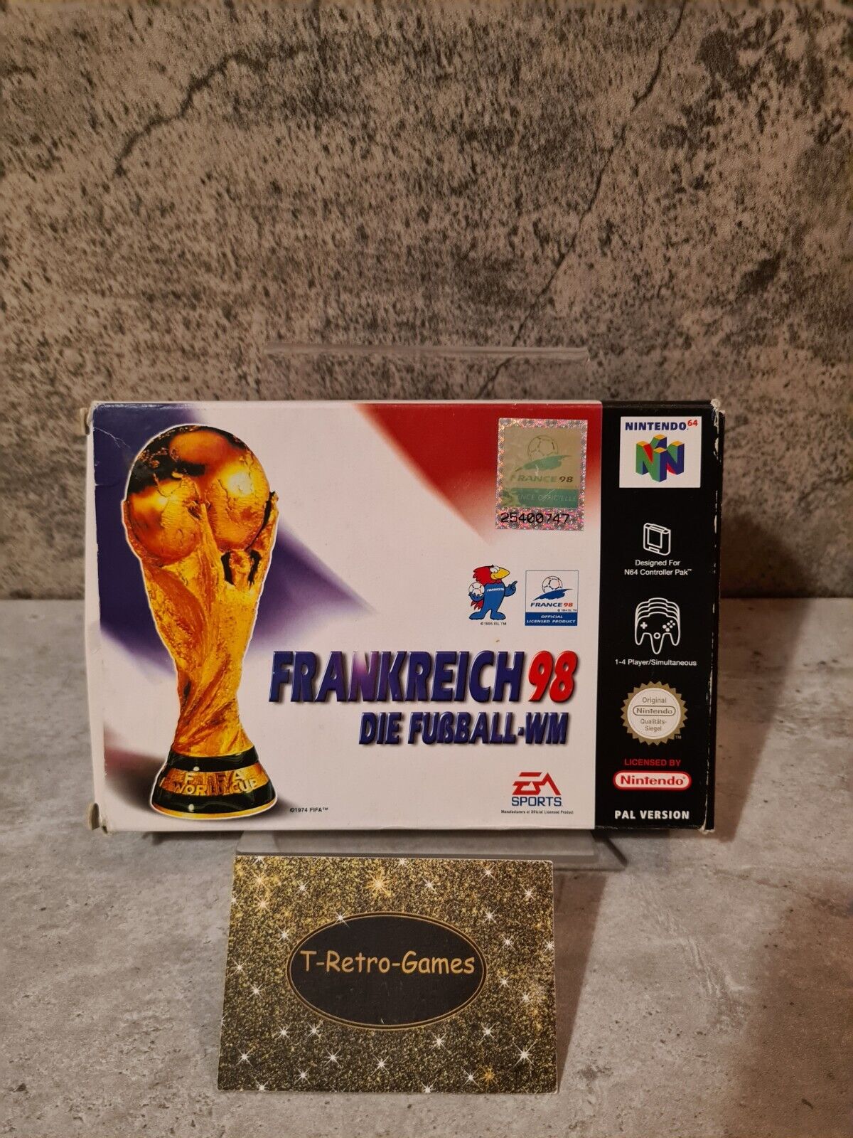 N64 Nintendo 64 Frankreich 98 Die Fußball-WM mit OVP und Anleitung NOE - T-Retro-Games
