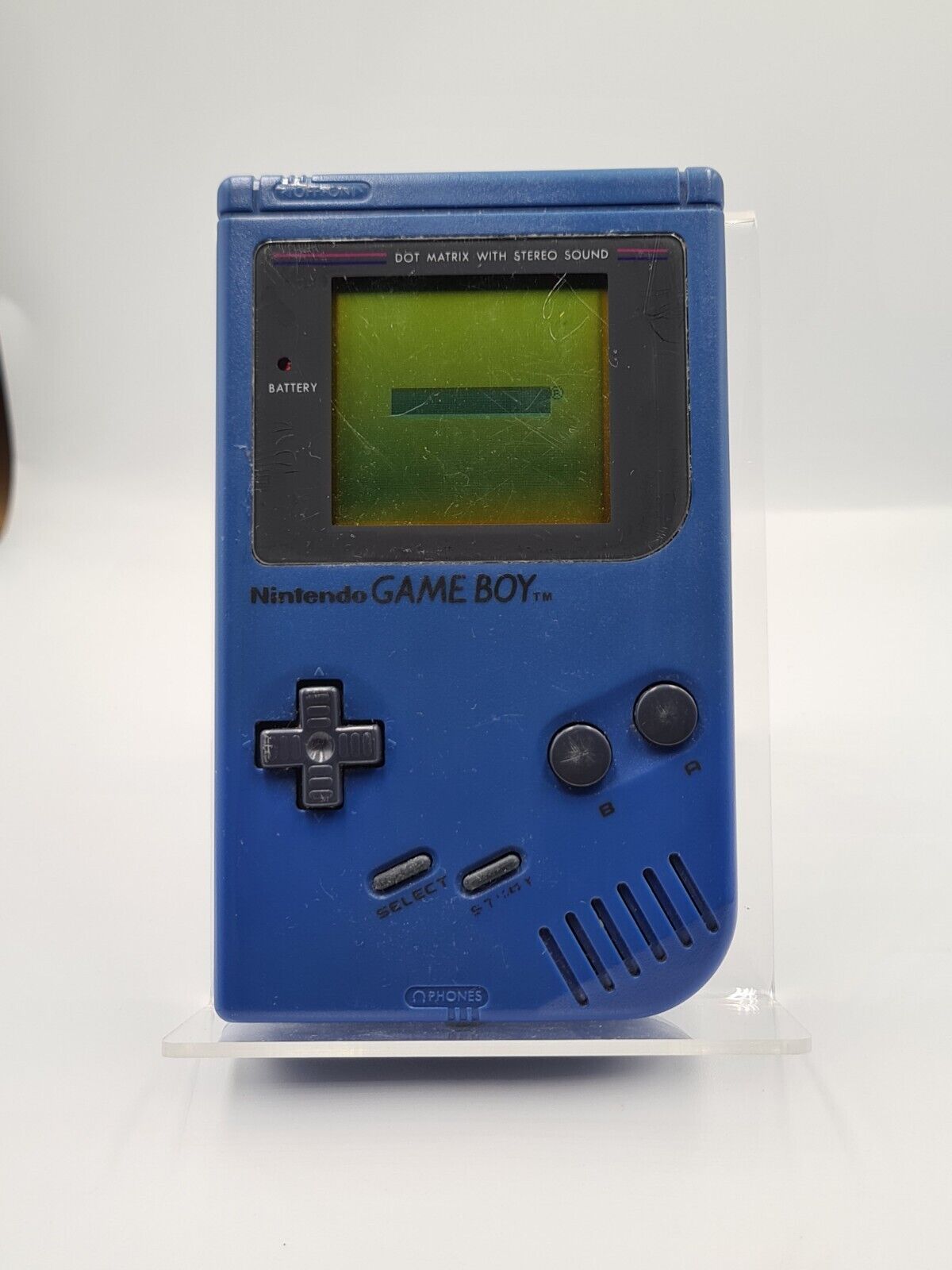 Nintendo Game Boy Classic Blau Blue Konsole Console mit Case Play it Loud - T-Retro-Games
