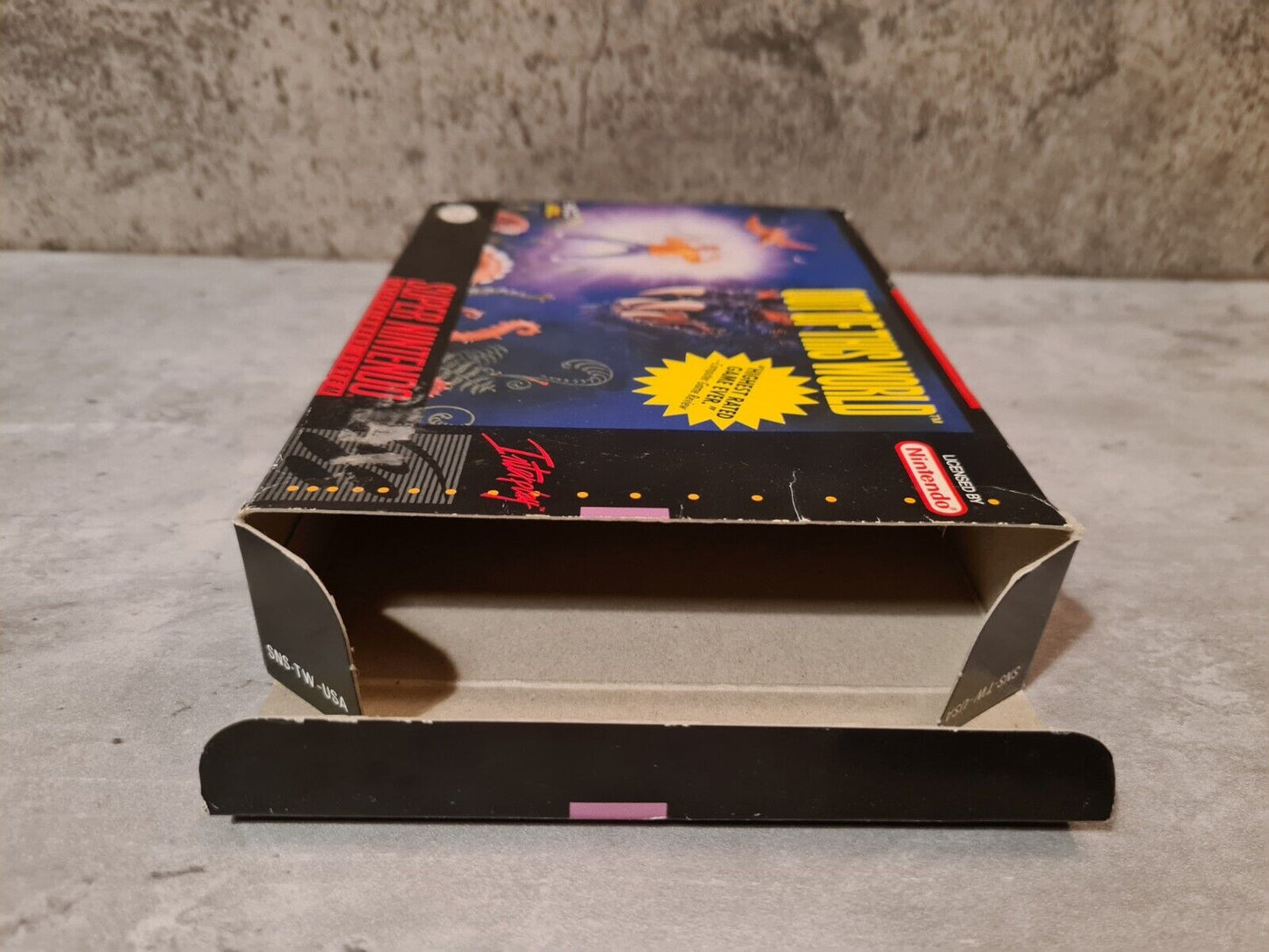 SNES Out of This World Leer OVP Empty Box NTSC USA - T-Retro-Games