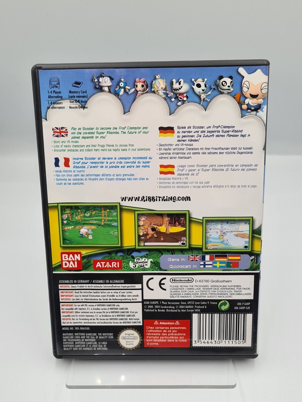 Nintendo GameCube Ribbit King mit OVP und Anleitung EUR - T-Retro-Games