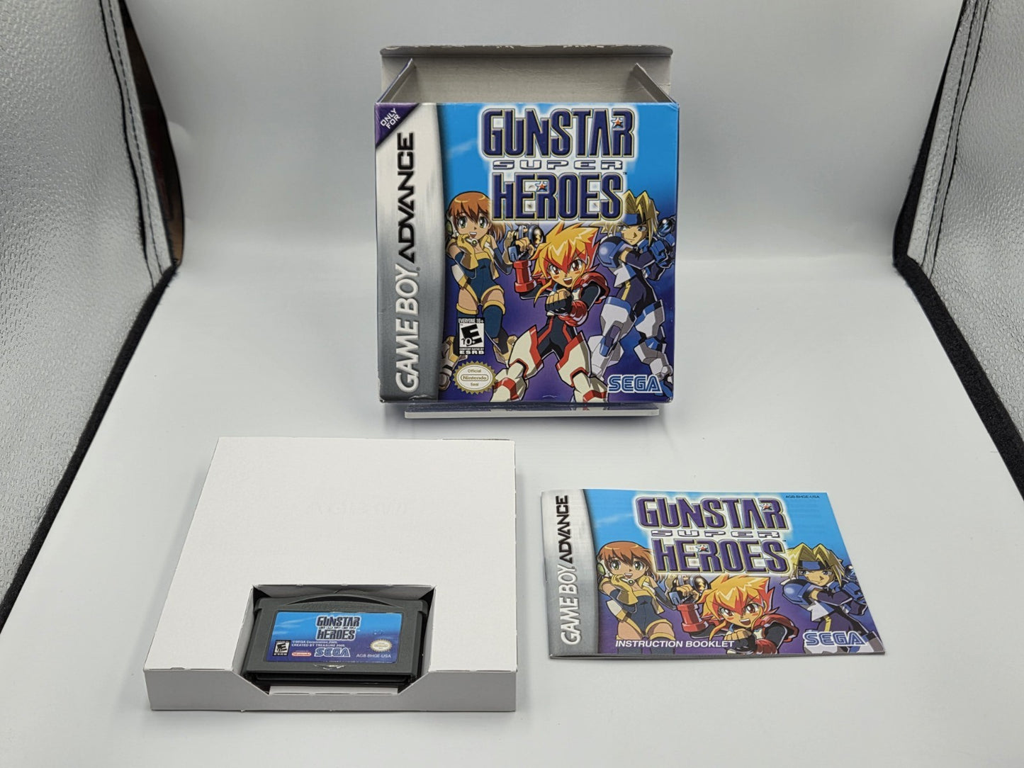 Nintendo Game Boy Advance Gunstar Super Heroes mit OVP und Anleitung USA