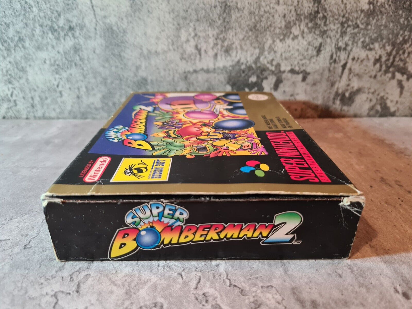 SNES Super Nintendo Super Bomberman 2 mit OVP und Anleitung FAH - T-Retro-Games