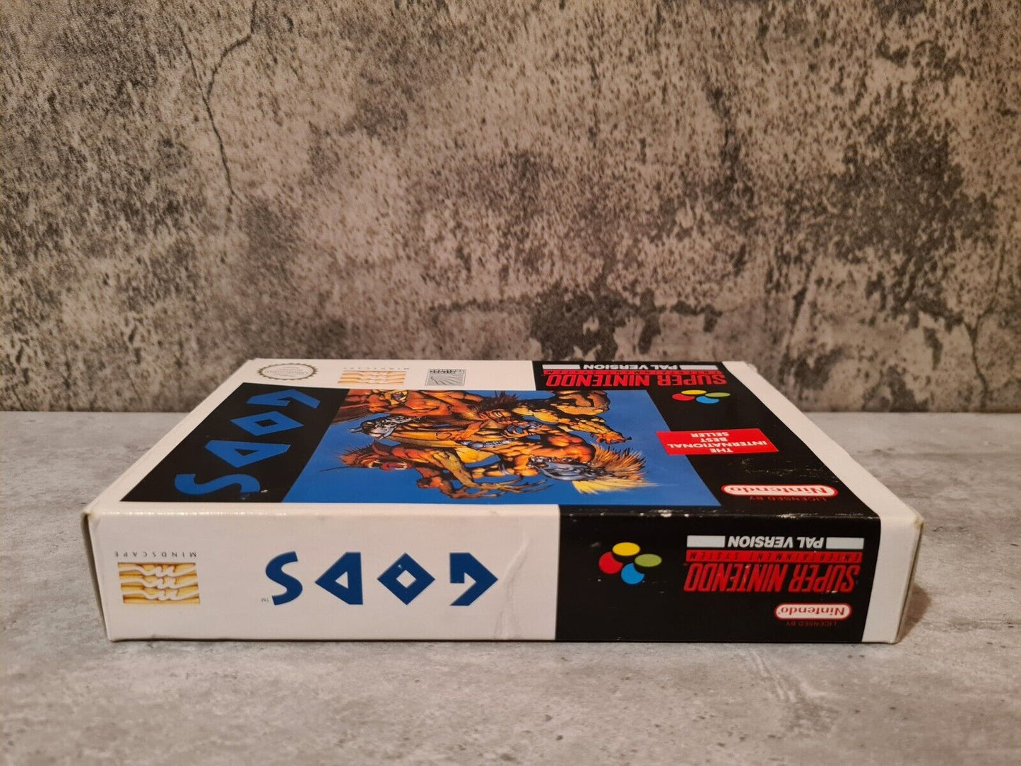 SNES Super Nintendo Gods mit OVP und Anleitung NOE - T-Retro-Games