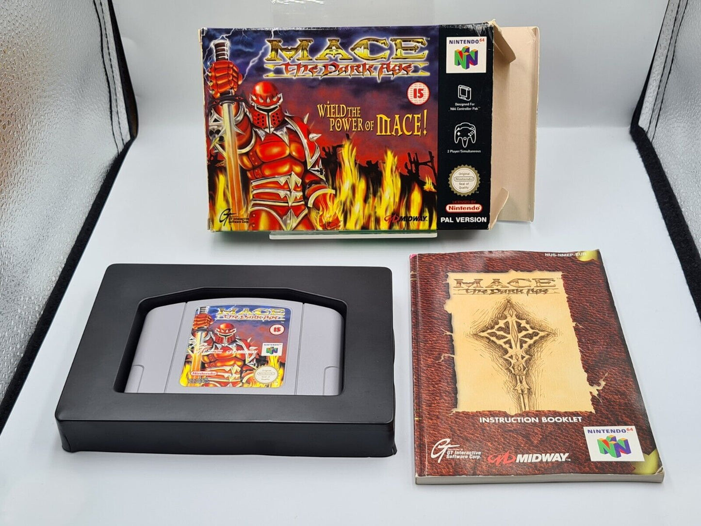 N64 Nintendo 64 Mace The Dark Age mit OVP und Anleitung EUR - T-Retro-Games