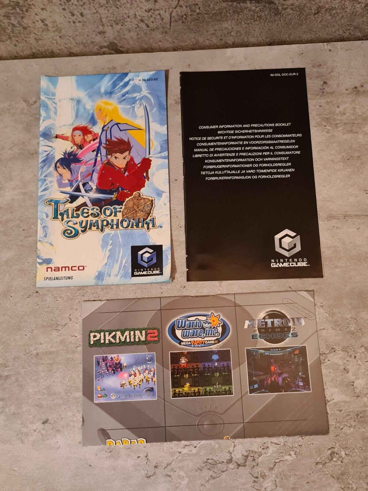 Nintendo GameCube Tales of Symphonia mit OVP und Anleitung NOE 2 Discs - T-Retro-Games