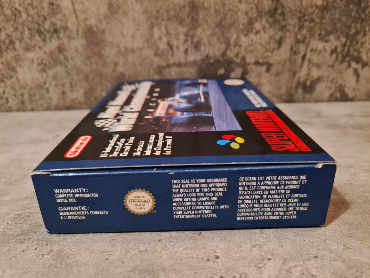 SNES Super Nintendo Nigel Mansell's World Championship mit OVP und Anleitung FAH - T-Retro-Games