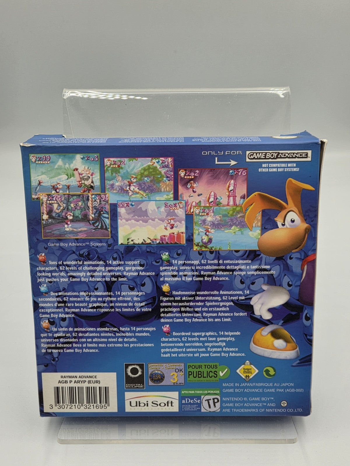 Nintendo Game Boy Advance Rayman Advance mit OVP und Anleitung EUR