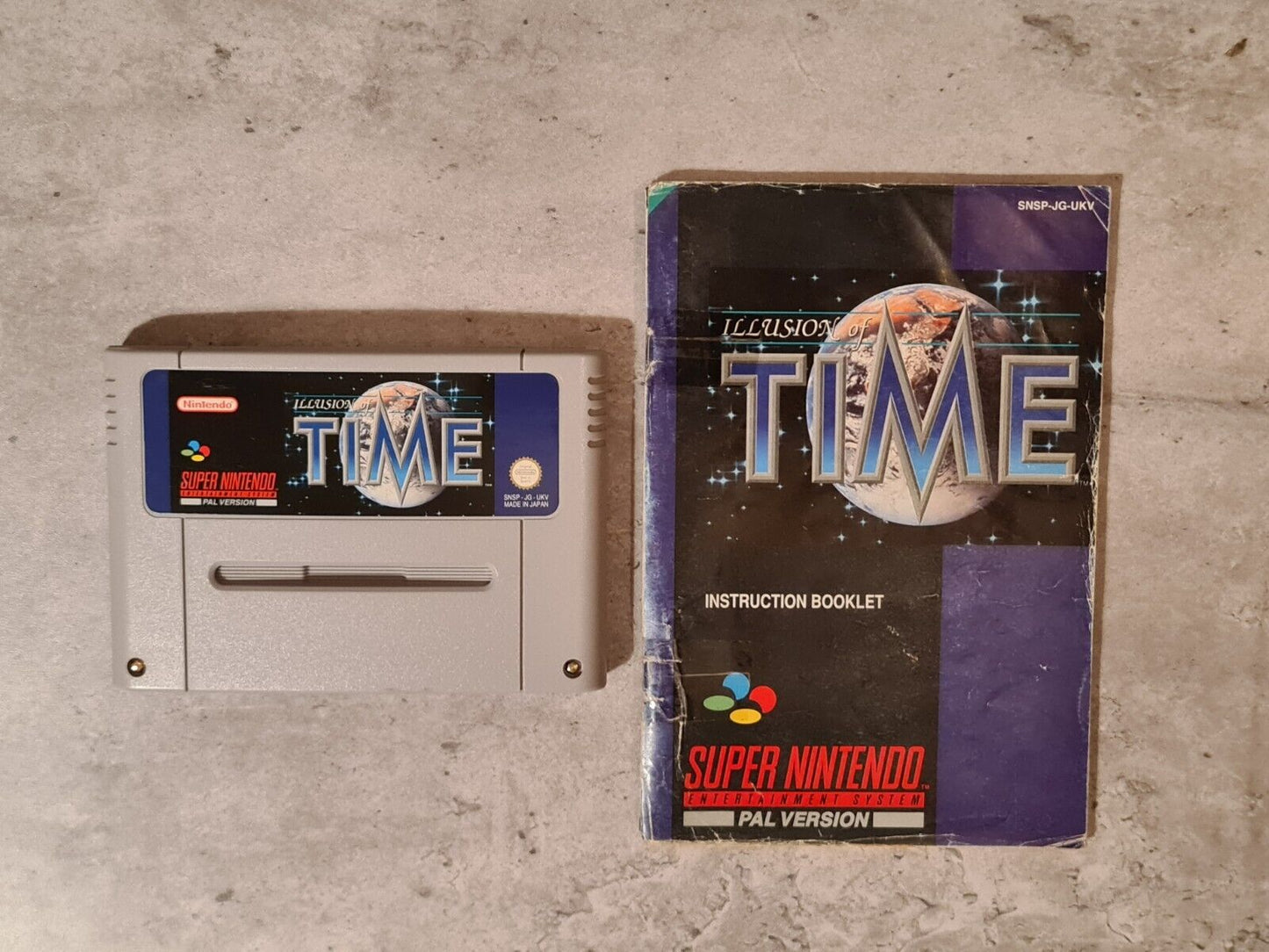 SNES Super Nintendo Illusion of Time mit OVP und Anleitung + Karte UKV - T-Retro-Games