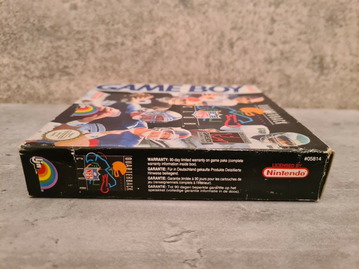 Nintendo Game Boy Classic NFL Quarterback Club mit OVP und Anleitung NOE - T-Retro-Games