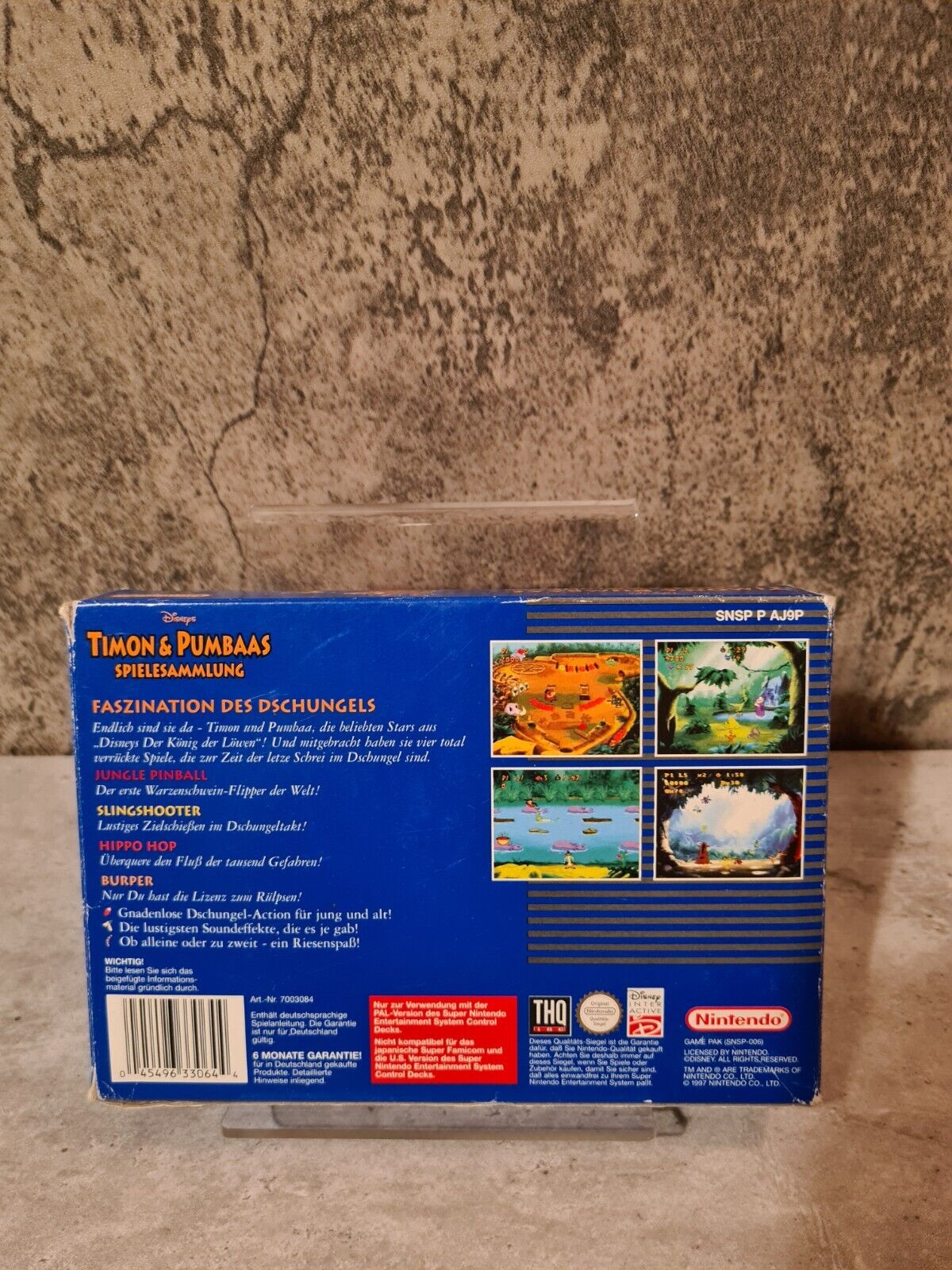 Super Nintendo Disney's Timon & Pumbaas Spielesammlung mit OVP und Anleitung NOE - T-Retro-Games