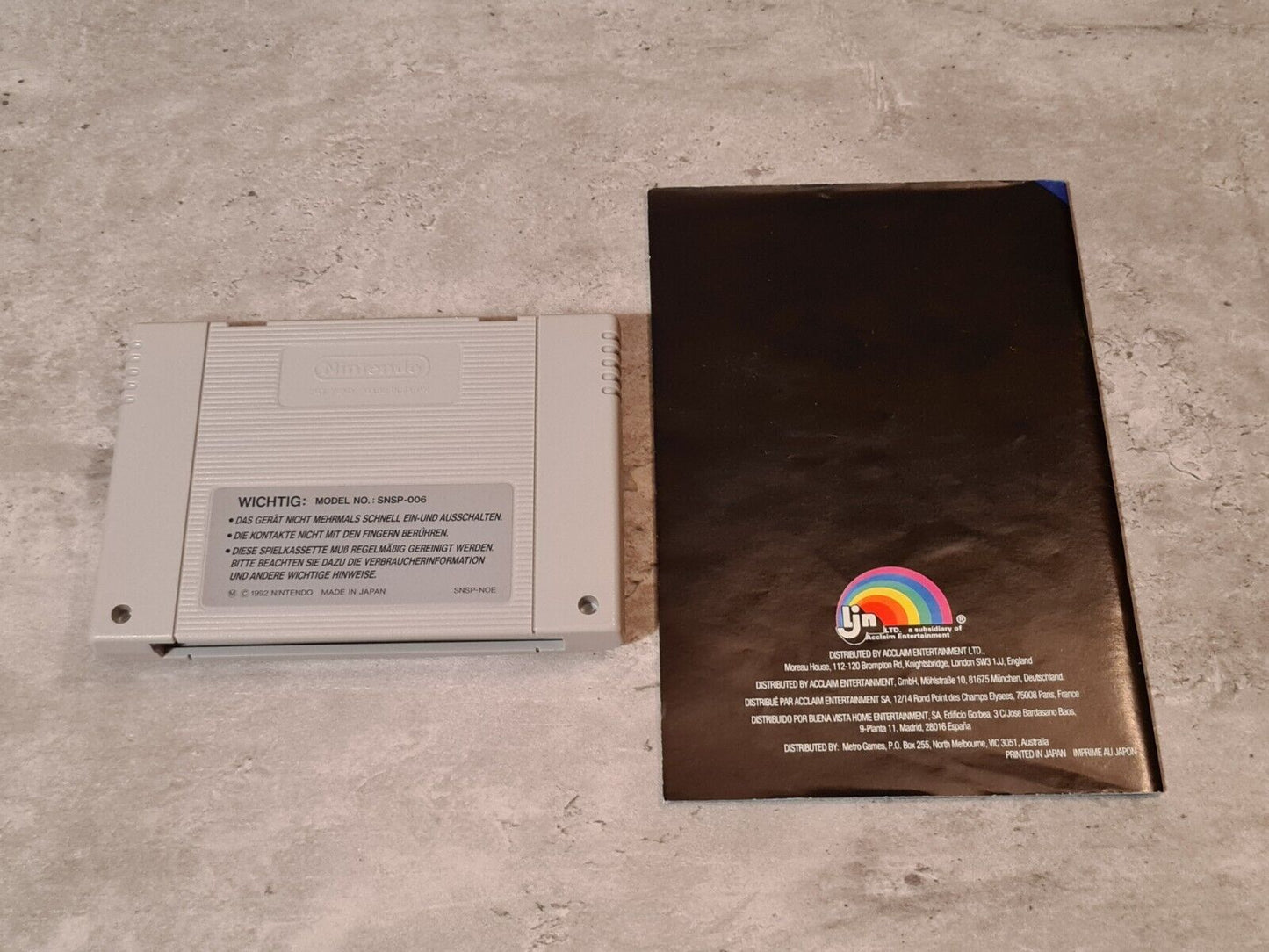 SNES Super Nintendo True Lies mit OVP und Anleitung NOE - T-Retro-Games