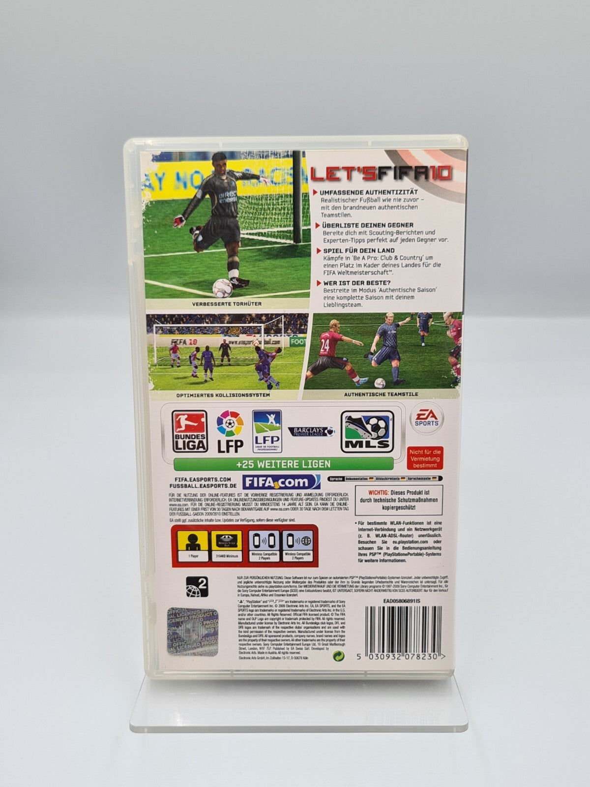 Sony PSP Spiel Fifa 10 mit OVP und Anleitung Deutsch
