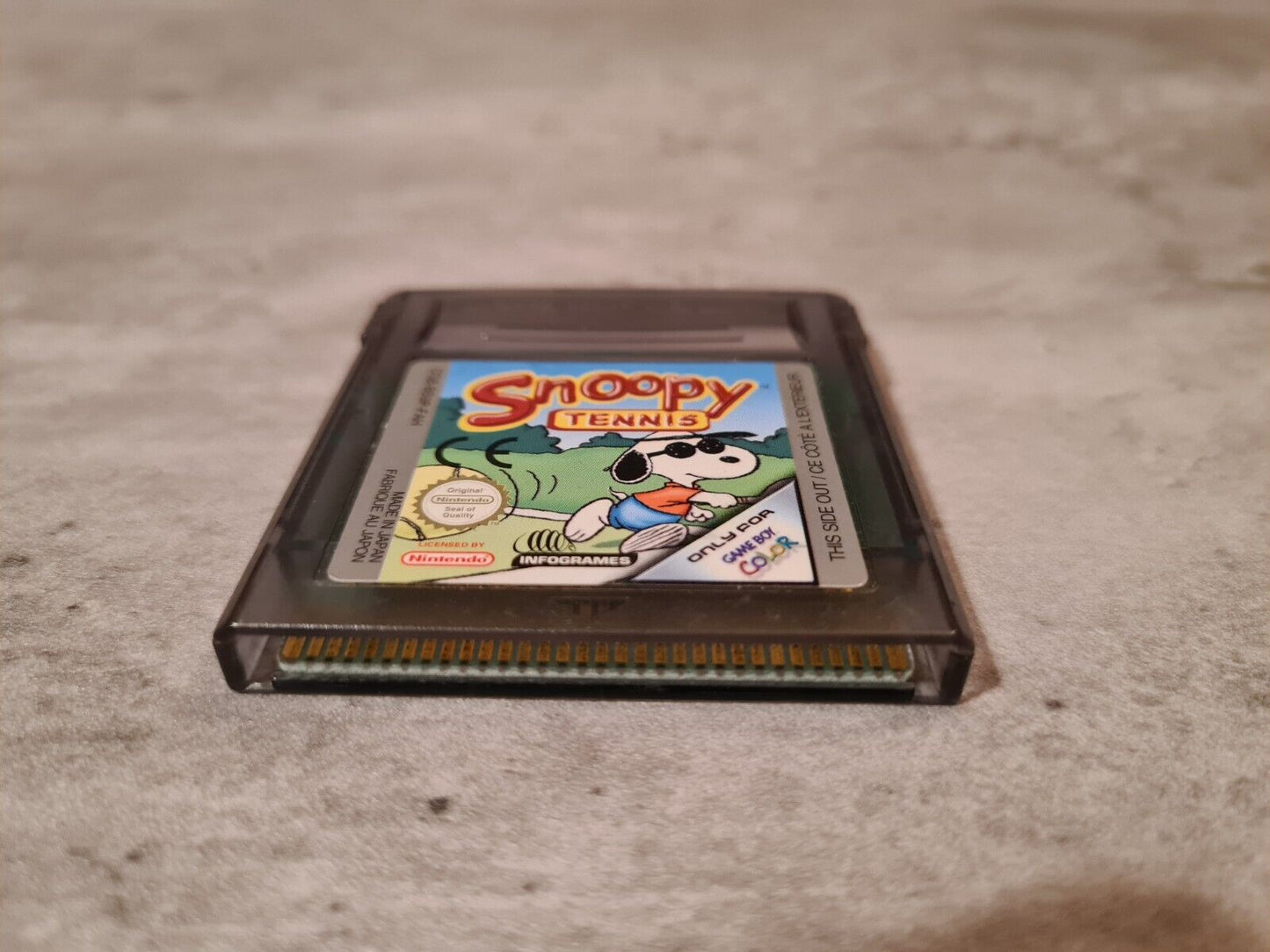 Nintendo Game Boy Color Snoopy Tennis FAH Modul - T-Retro-Games