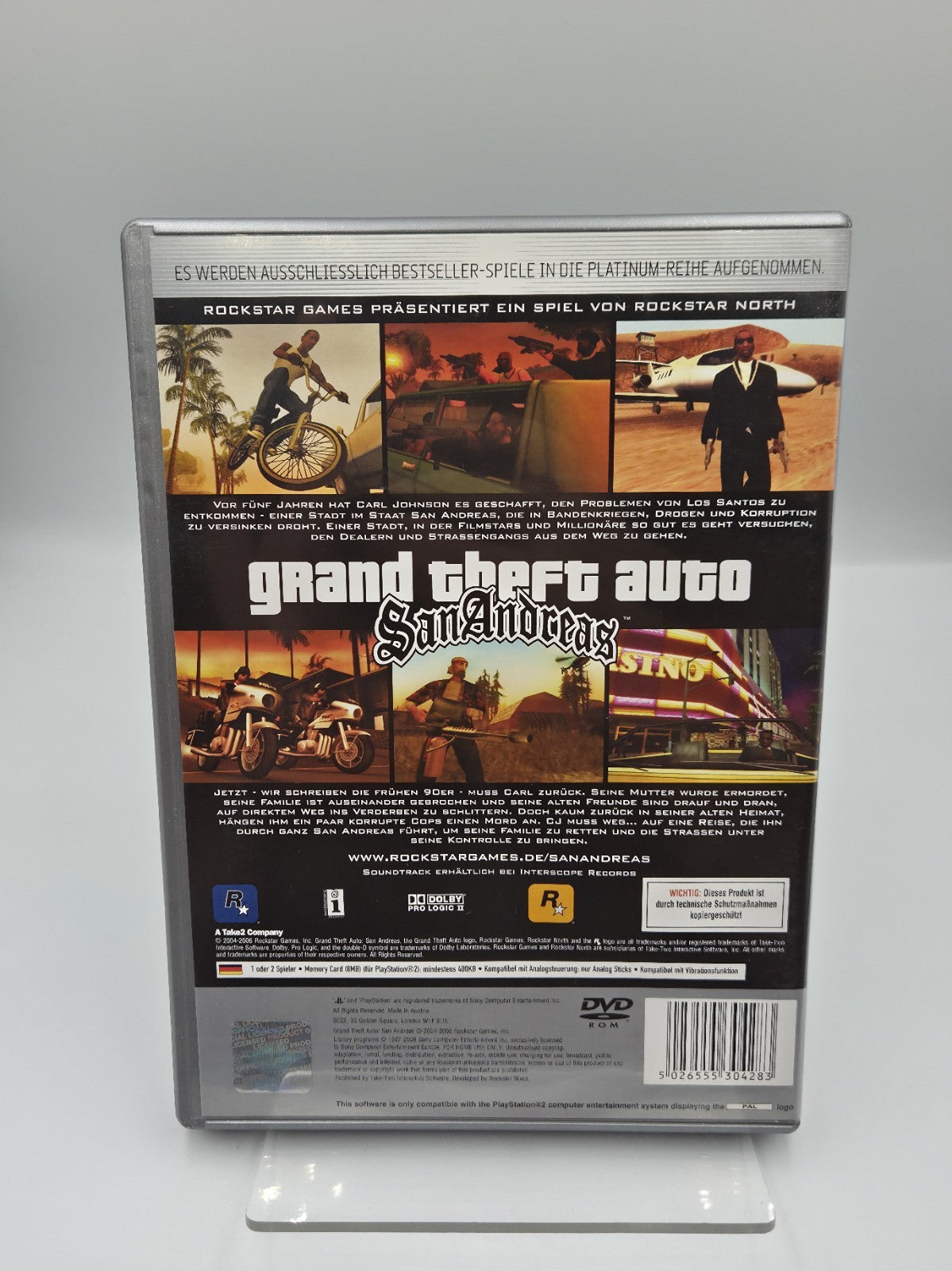 Playstation 2 Grand Theft Auto San Andreas mit OVP + Anleitung + Poster Deutsch