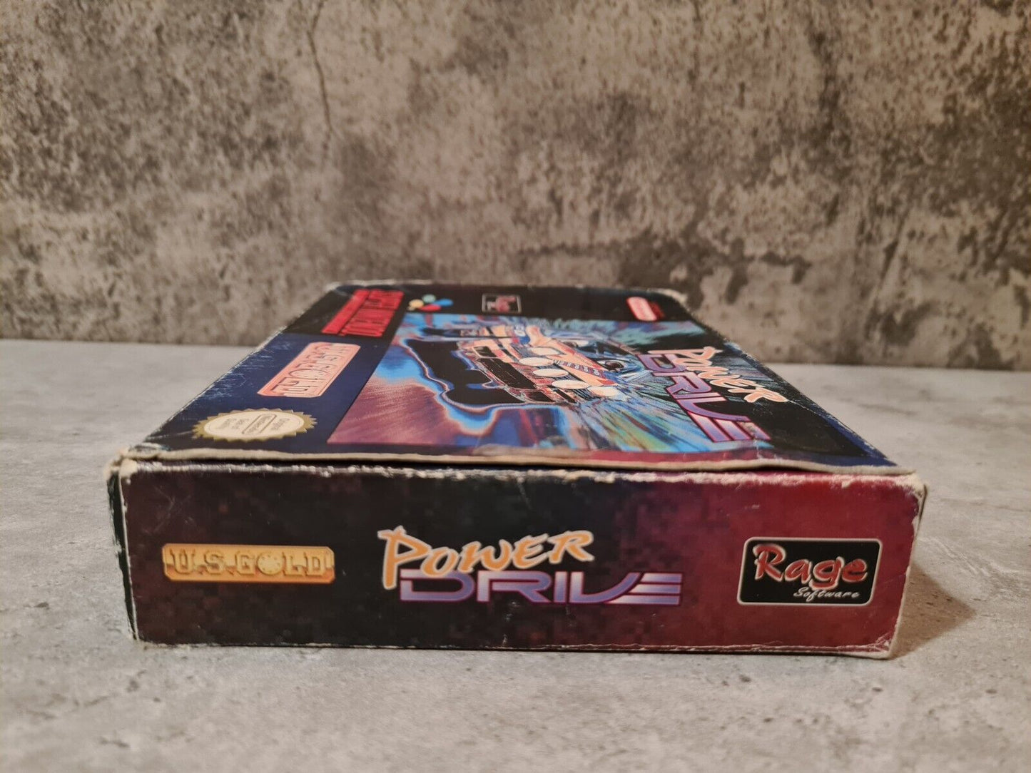 SNES Super Nintendo Power Drive mit OVP und Anleitung EUR - T-Retro-Games