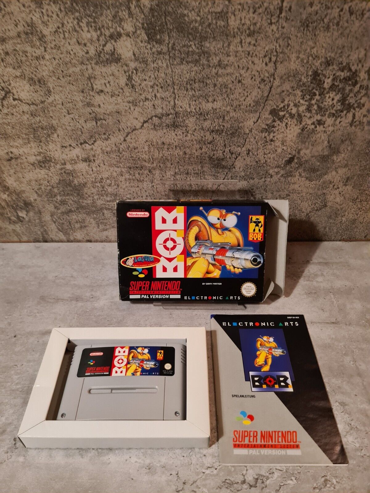 SNES Super Nintendo B.O.B. mit OVP und Anleitung NOE - T-Retro-Games