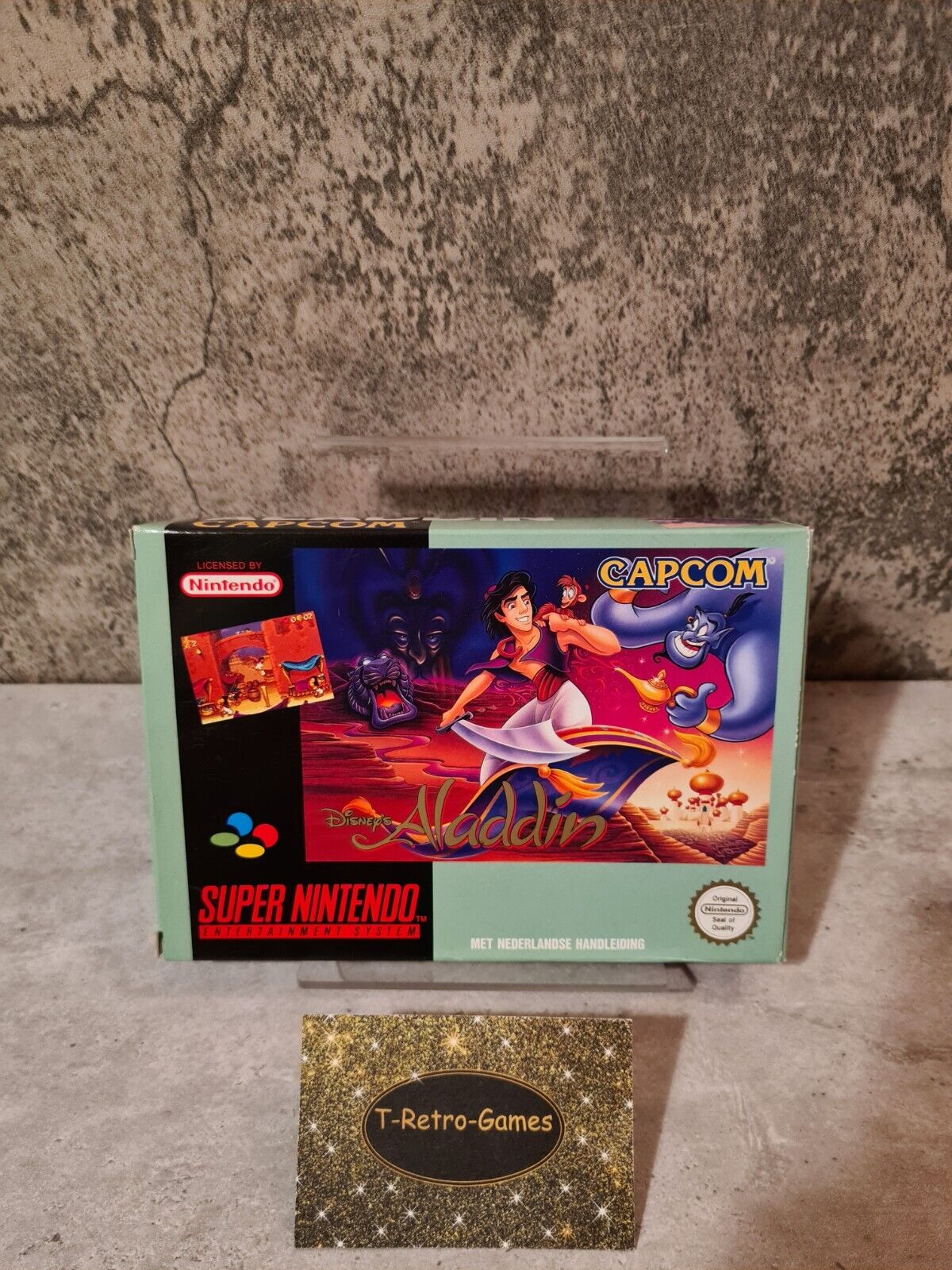 SNES Super Nintendo Disney's Aladdin mit OVP und Anleitung HOL - T-Retro-Games