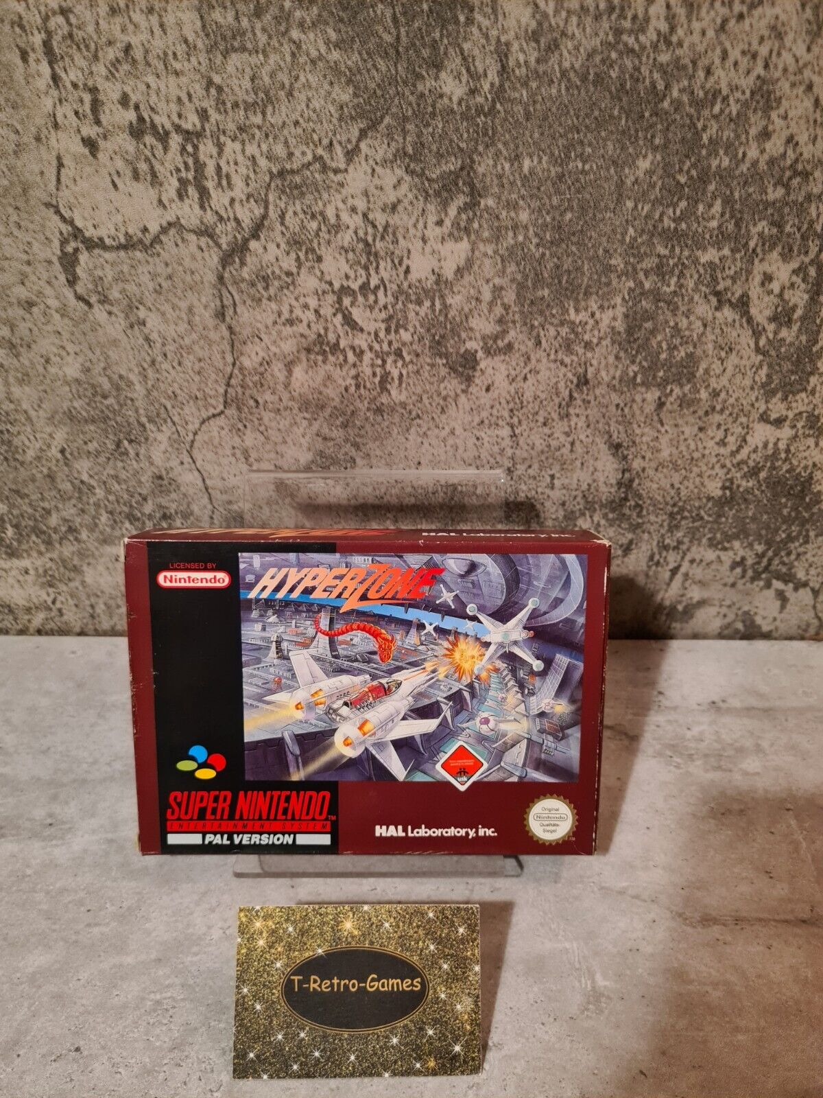 SNES Super Nintendo HyperZone mit OVP und Anleitung NOE - T-Retro-Games