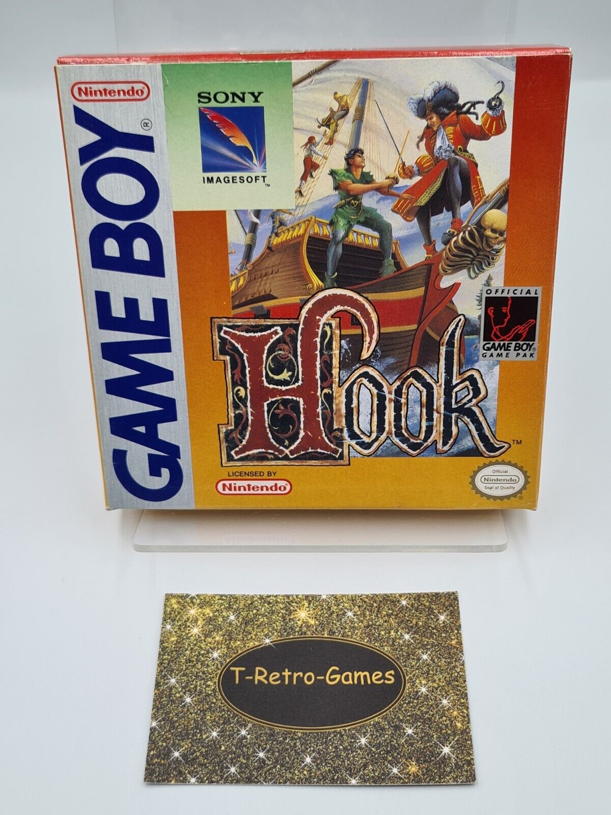 Nintendo Game Boy Classic Hook mit OVP und Anleitung USA - T-Retro-Games
