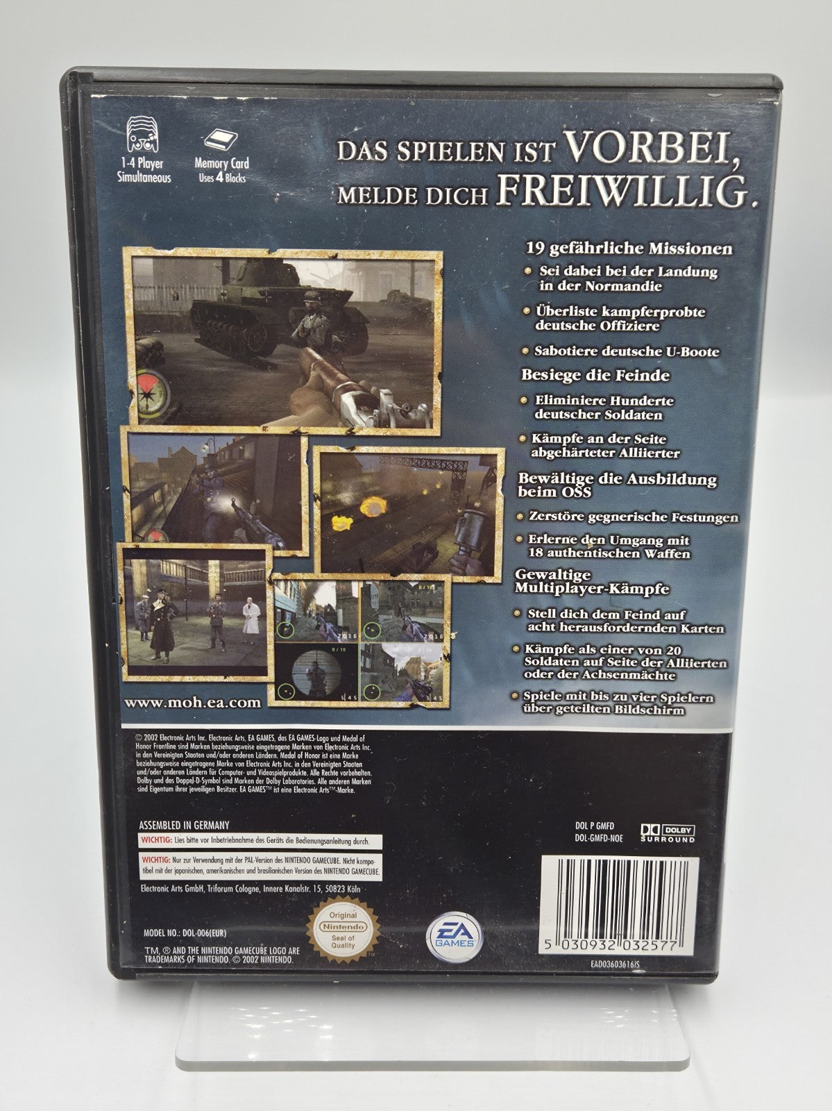 Nintendo GameCube Medal of Honor Frontline mit OVP und Anleitung NOE