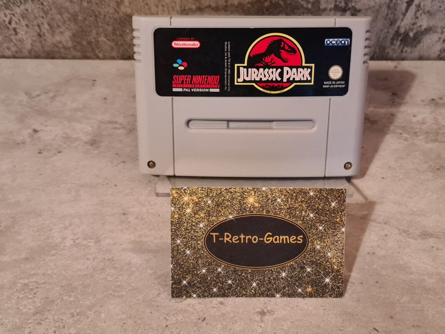 SNES Super Nintendo Jurassic Park Modul ESP - T-Retro-Games
