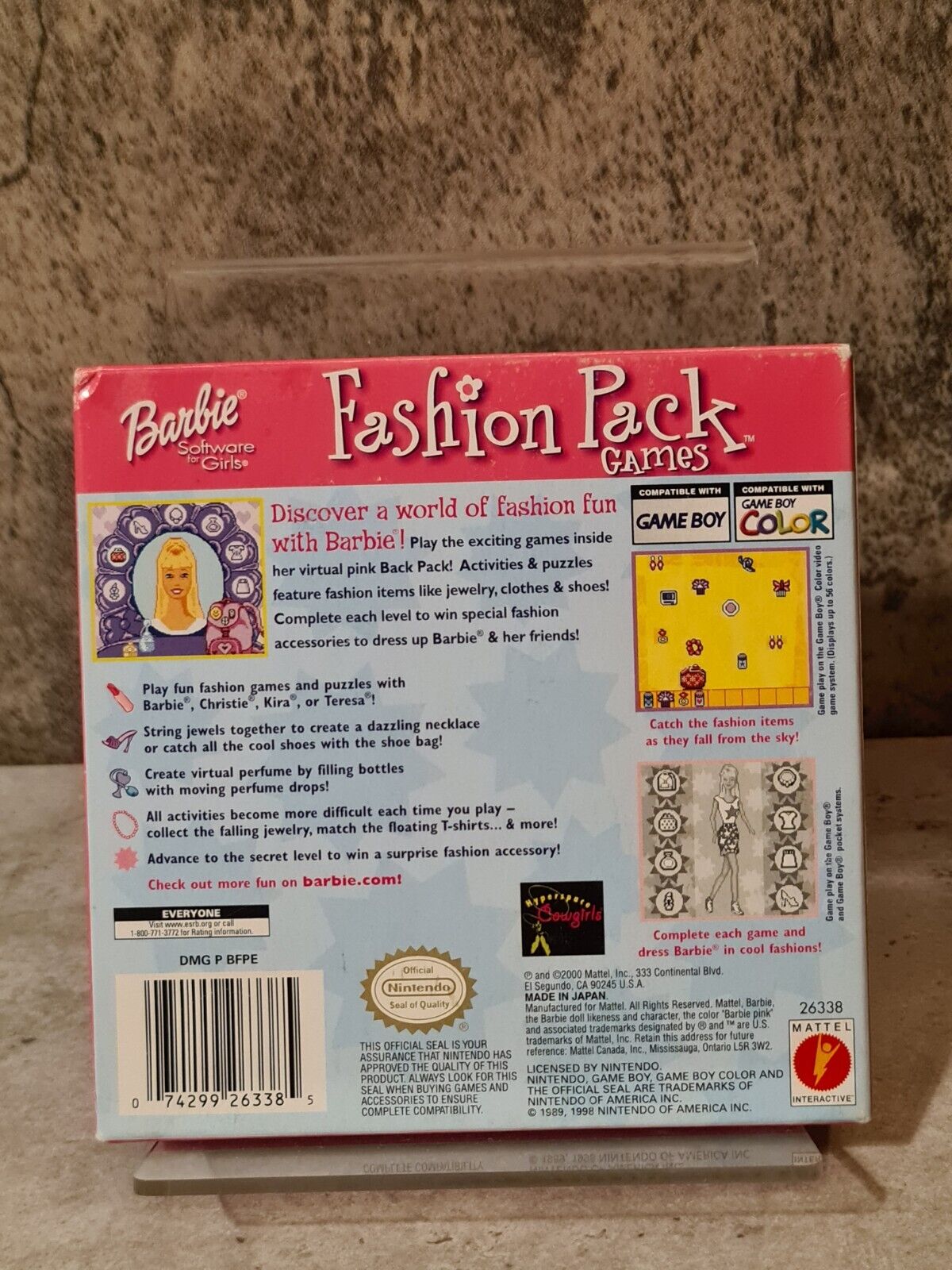 Nintendo Game Boy Color Barbie Fashion Pack Games mit OVP und Anleitung USA - T-Retro-Games