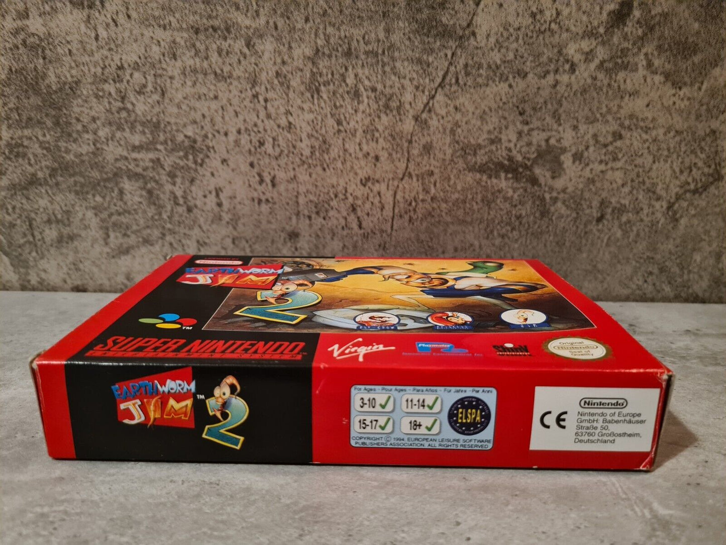 SNES Super Nintendo Earthworm Jim 2 mit OVP und Anleitung EUR - T-Retro-Games