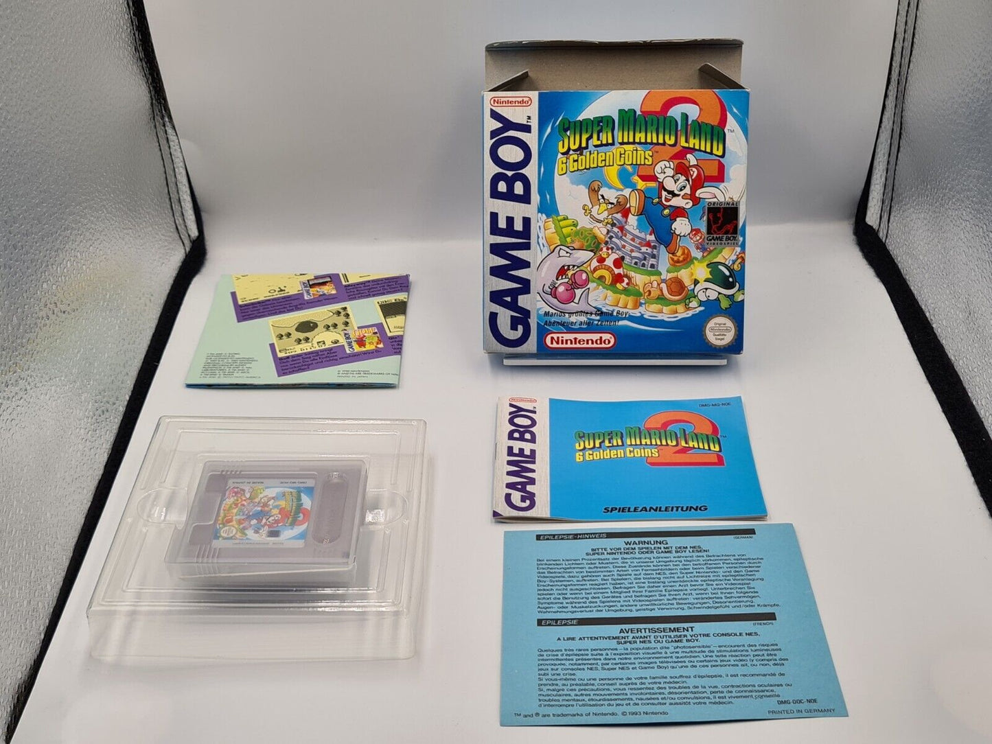 Nintendo Game Boy Super Mario Land 2 : 6 Golden Coins mit OVP und Anleitung NOE - T-Retro-Games