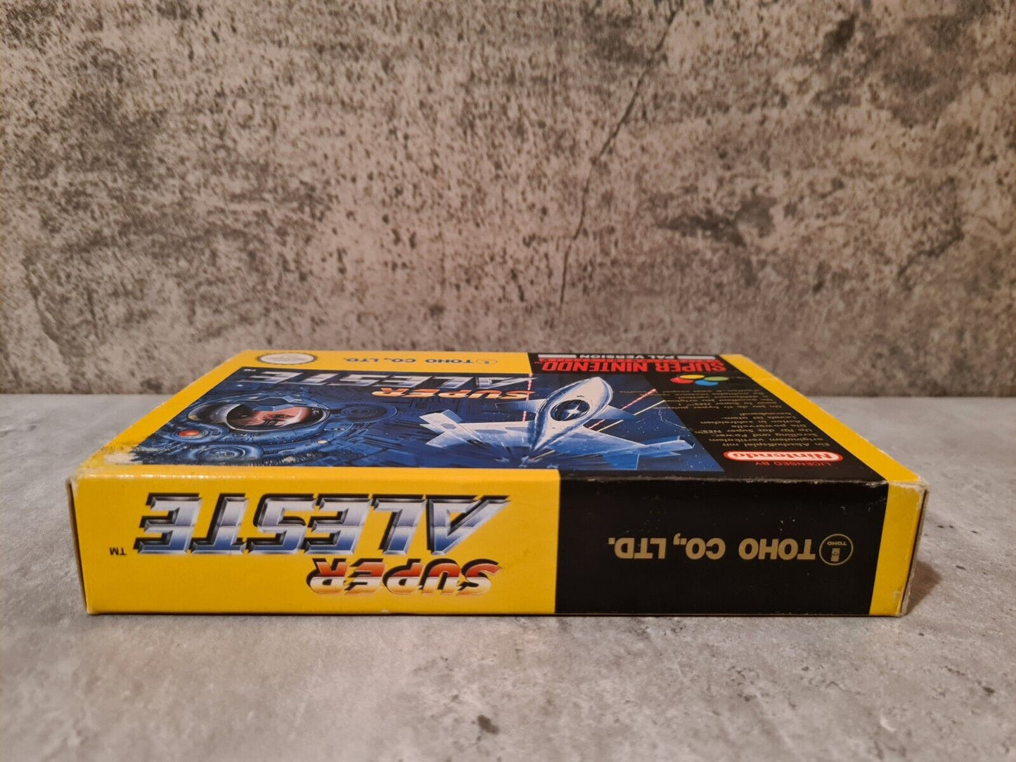 SNES Super Nintendo Super Aleste mit OVP und Anleitung FRG - T-Retro-Games