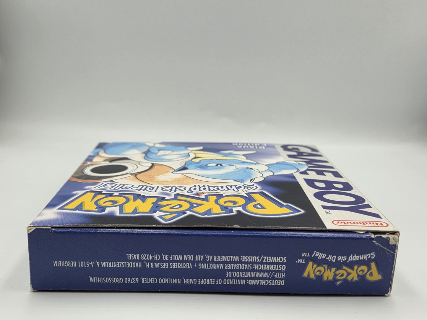 Nintendo Game Boy Pokemon Blaue Edition mit OVP und Anleitung NOE