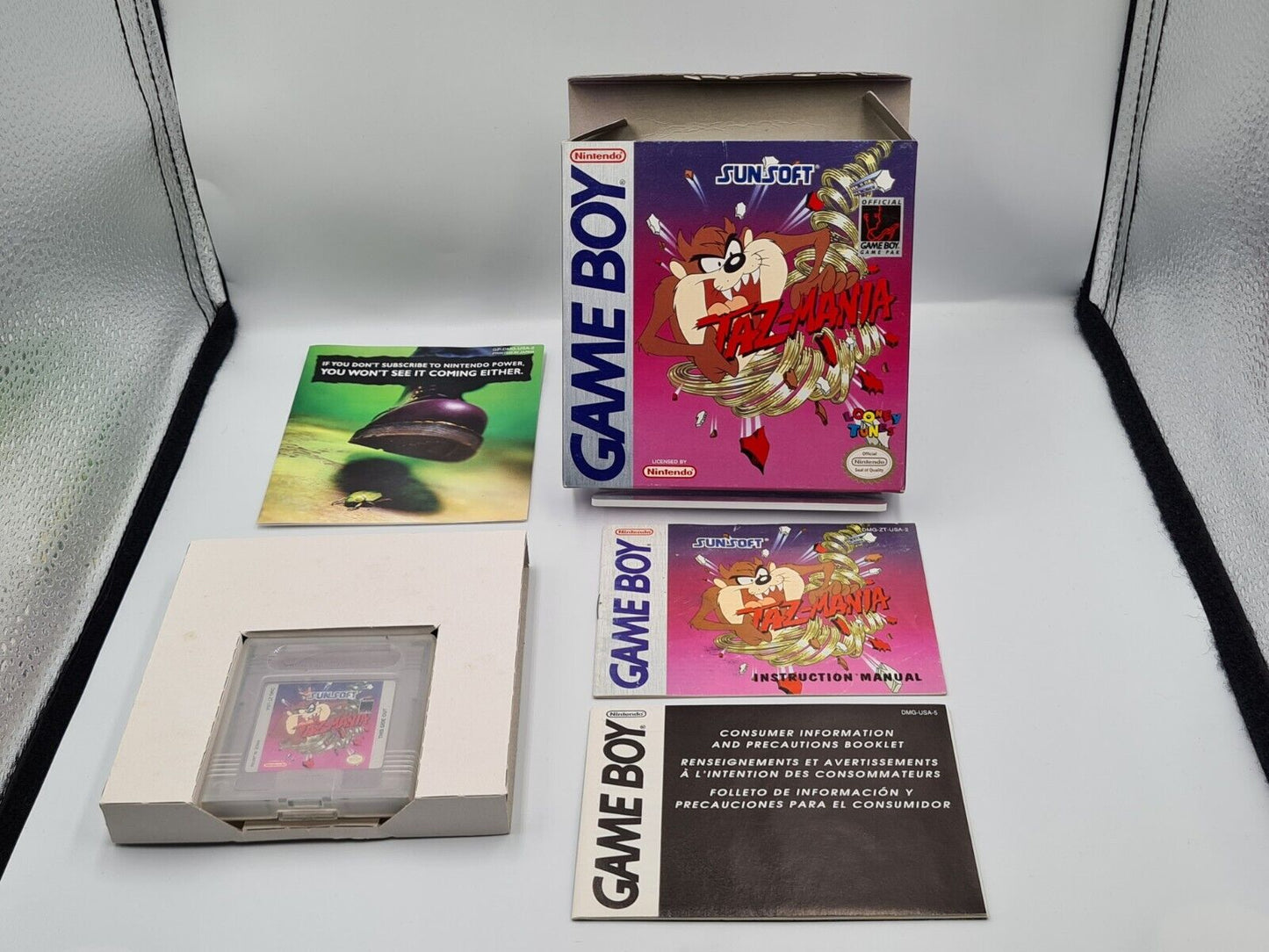 Nintendo Game Boy Classic Taz-Mania mit OVP und Anleitung USA - T-Retro-Games