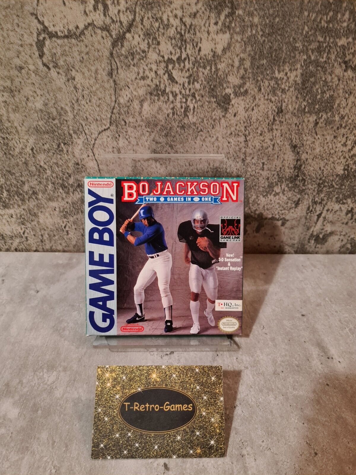 Nintendo Game Boy Classic Bo Jackson Two Games in One mit OVP und Anleitung USA - T-Retro-Games