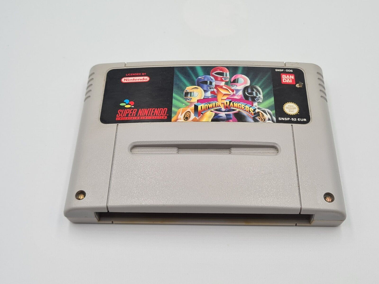 SNES Super Nintendo Power Rangers mit OVP und Anleitung EUR - T-Retro-Games