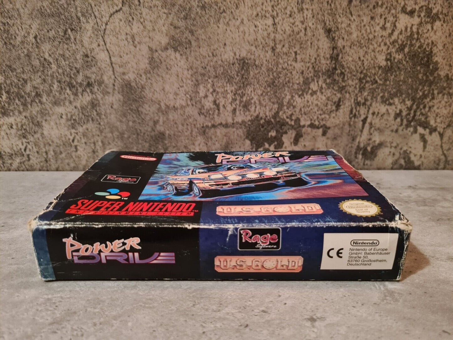 SNES Super Nintendo Power Drive mit OVP und Anleitung EUR - T-Retro-Games