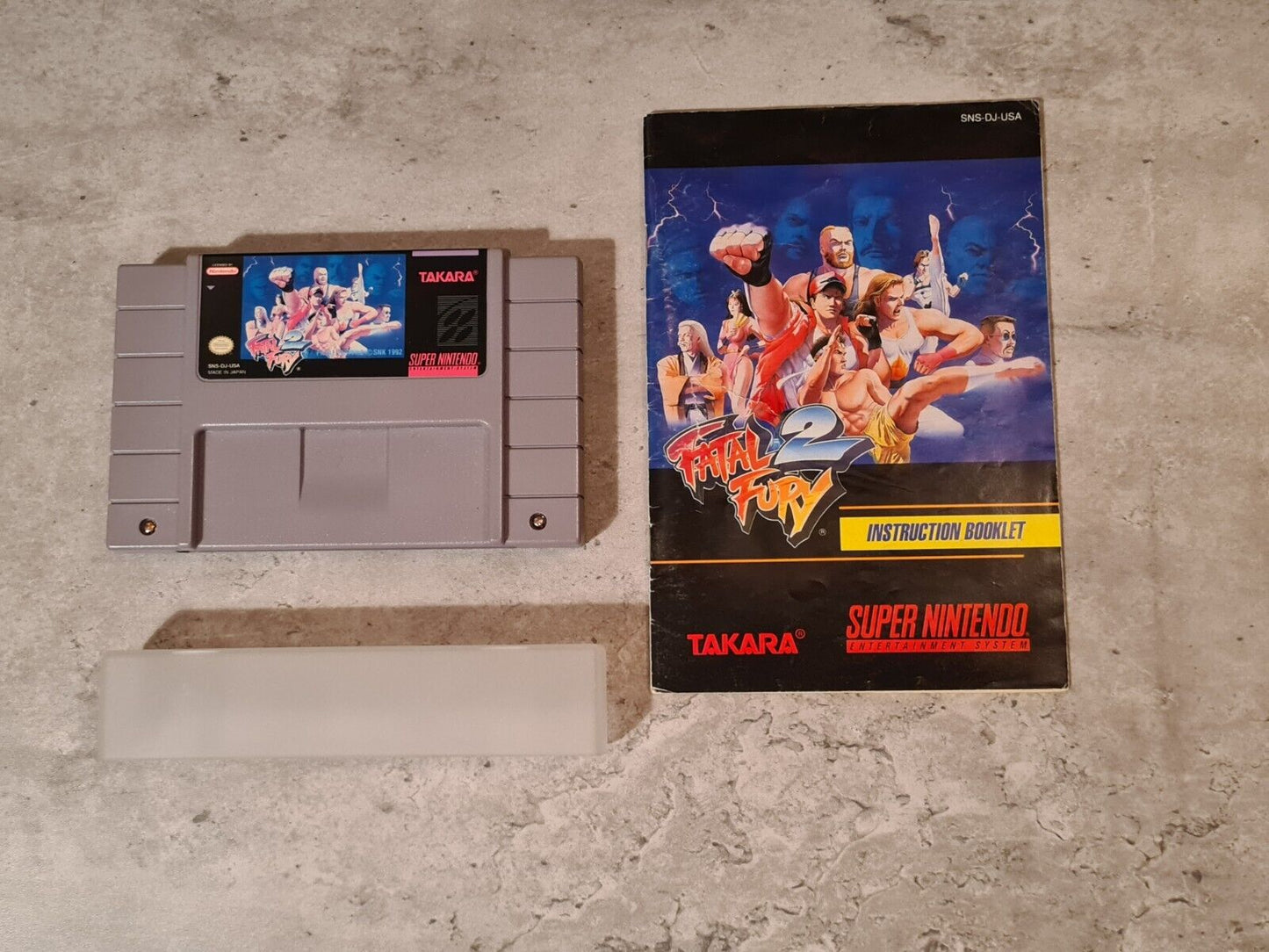 SNES Super Nintendo Fatal Fury 2 mit OVP und Anleitung NTSC USA - T-Retro-Games