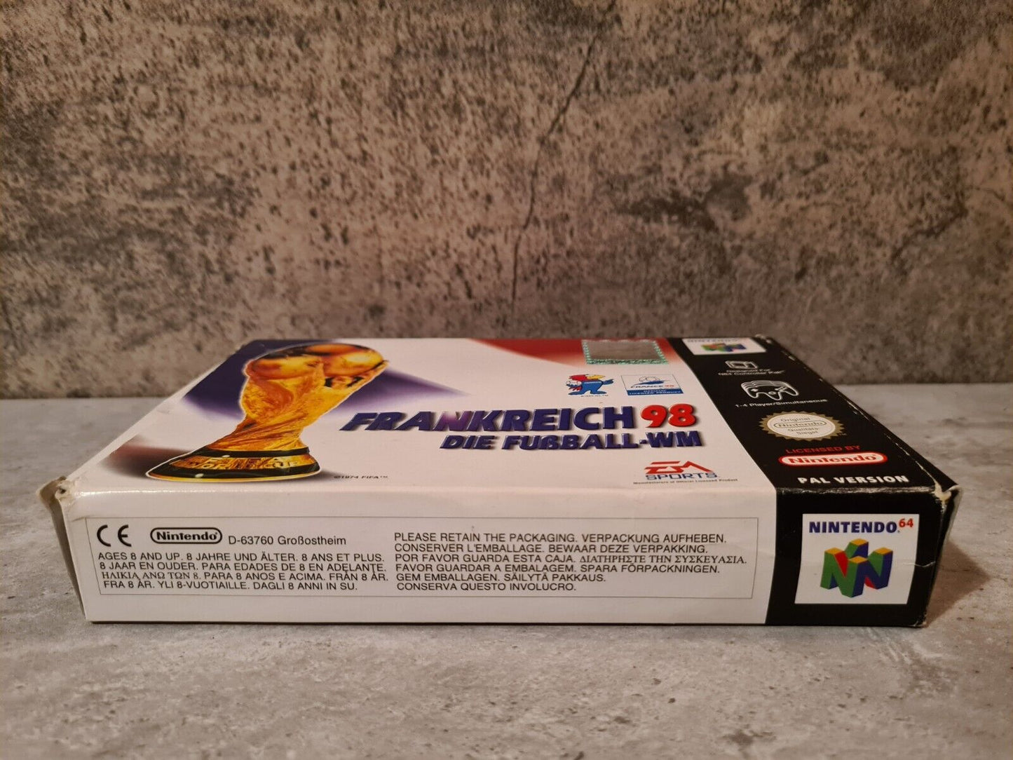N64 Nintendo 64 Frankreich 98 Die Fußball-WM mit OVP und Anleitung NOE - T-Retro-Games