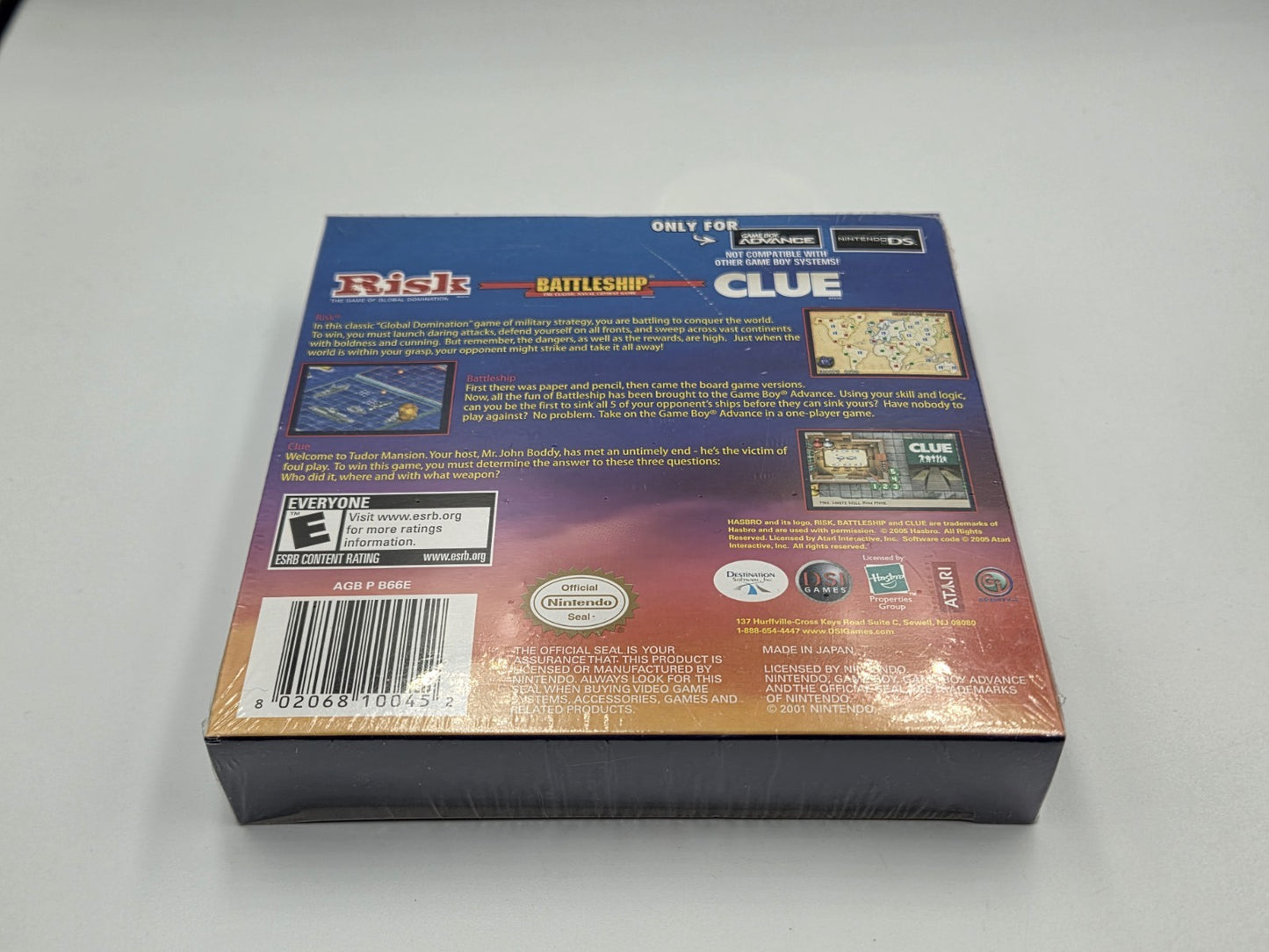 Nintendo Game Boy Advance Risk Battleship Clue USA Sealed Neu New