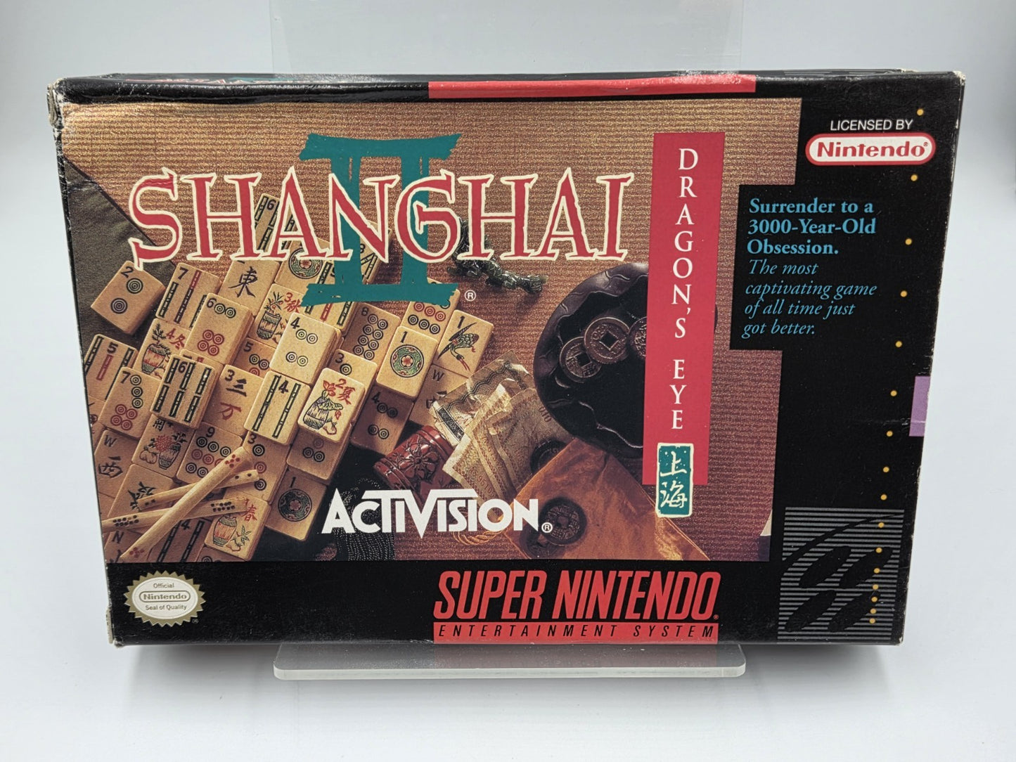 SNES Super Nintendo Shanghai II Dragon's Eye mit OVP und Anleitung NTSC USA