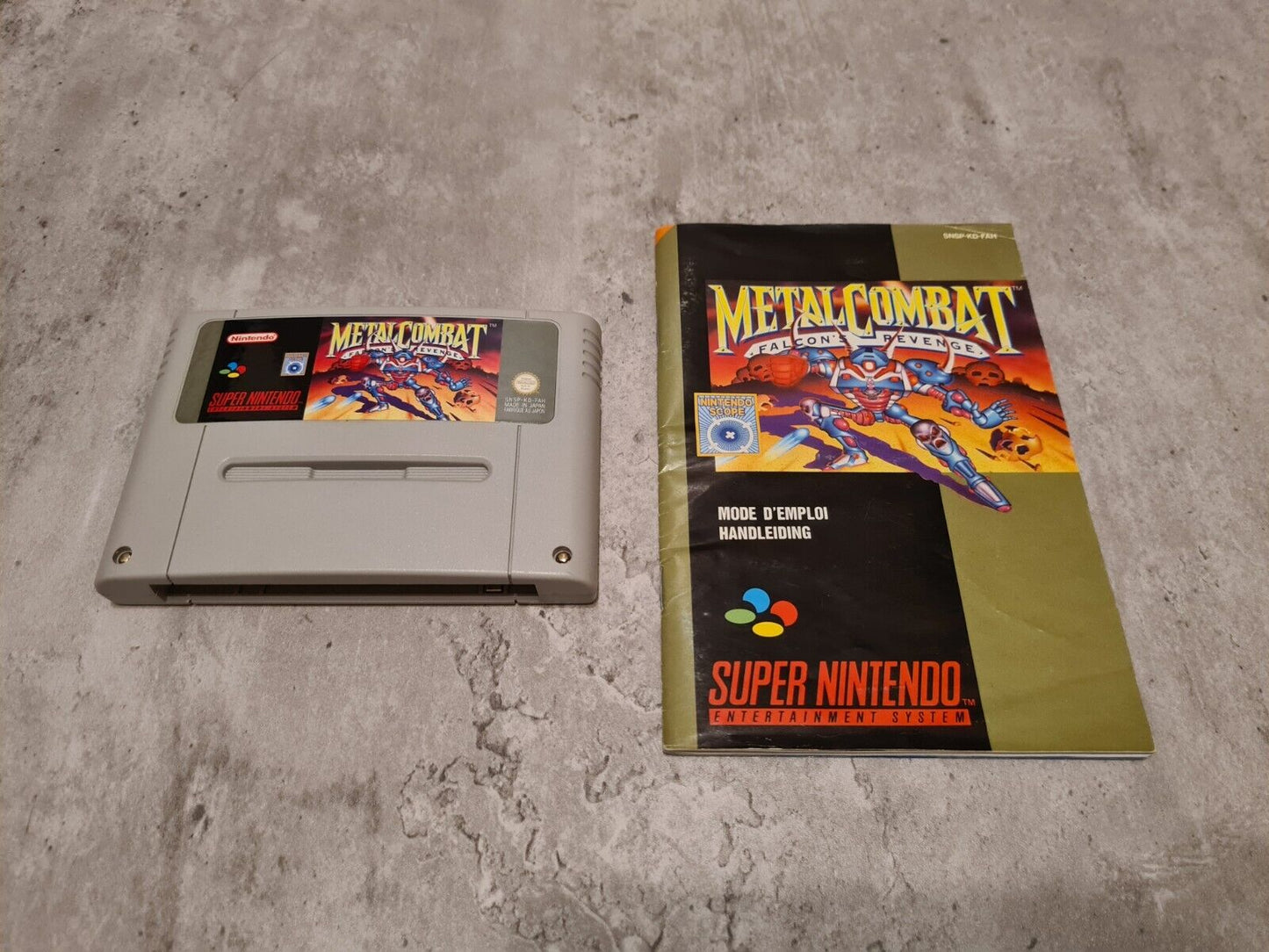 SNES Super Nintendo Metal Combat Falcon's Revenge mit OVP und Anleitung FAH - T-Retro-Games