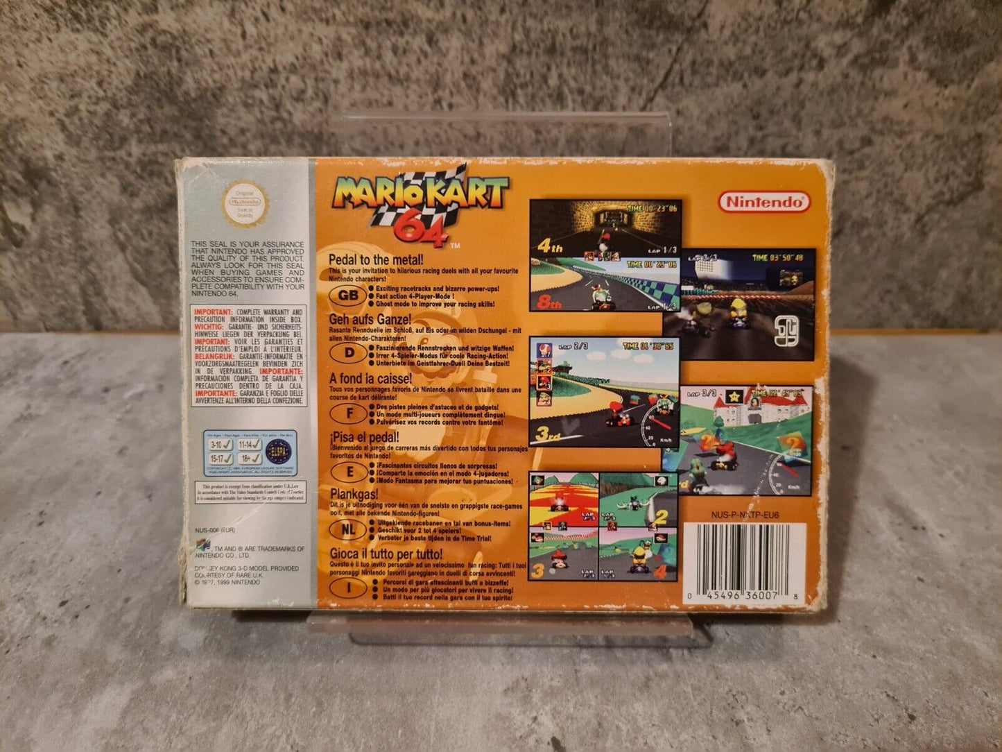 N64 Nintendo 64 Mario Kart 64 mit OVP und Anleitung EUR - T-Retro-Games