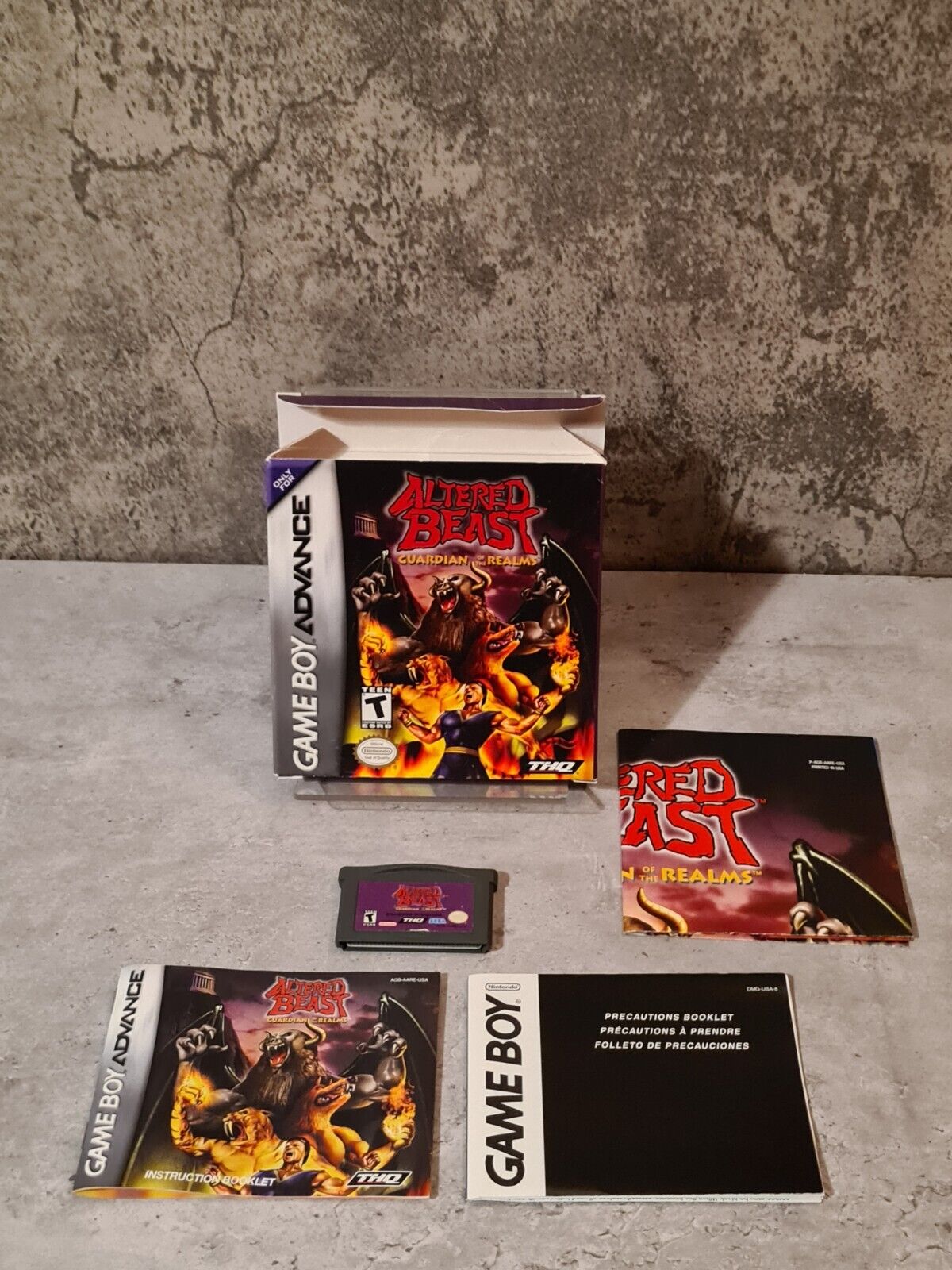 Nintendo Game Boy Advance Altered Beast mit OVP und Anleitung + Poster USA - T-Retro-Games