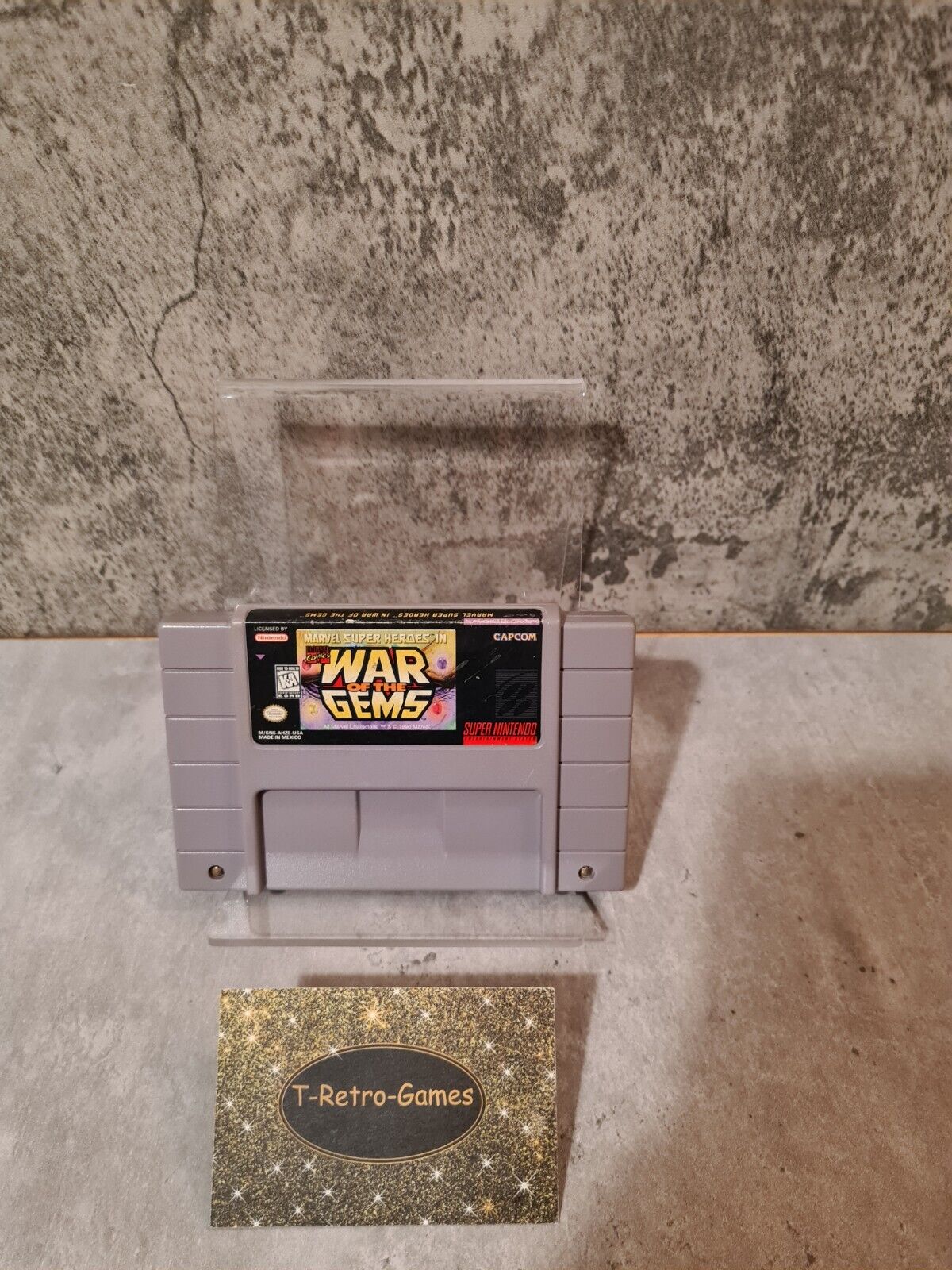 SNES Super Nintendo Marvel Super Heroes in War of The Gems NTSC USA Modul - T-Retro-Games
