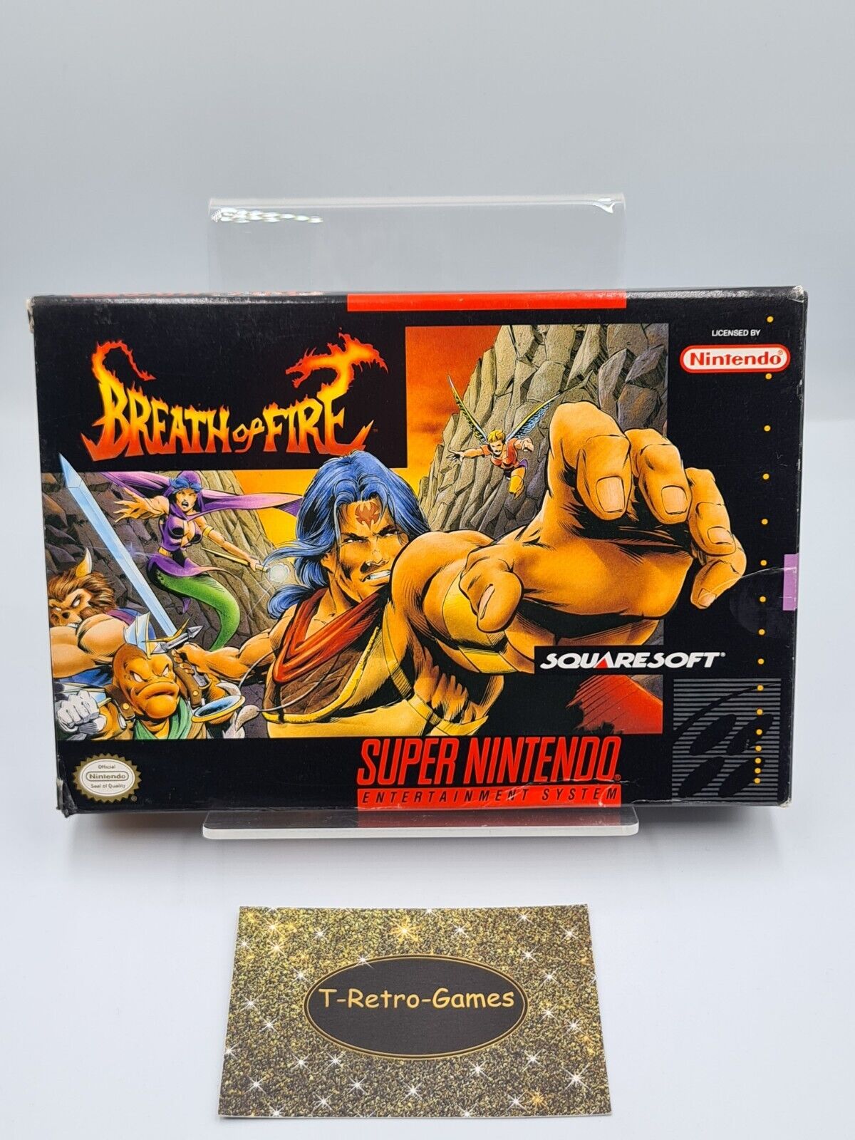 SNES Super Nintendo Breath of Fire mit OVP und Anleitung + Karte NTSC-USA - T-Retro-Games