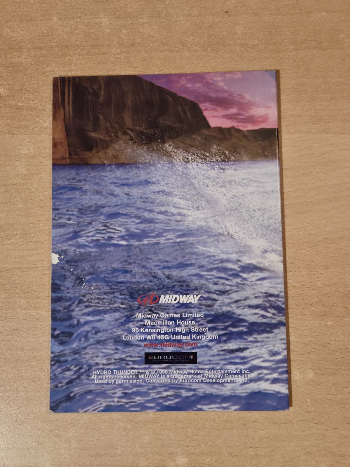 N64 Nintendo 64 Hydro Thunder Instruction Booklet EUR