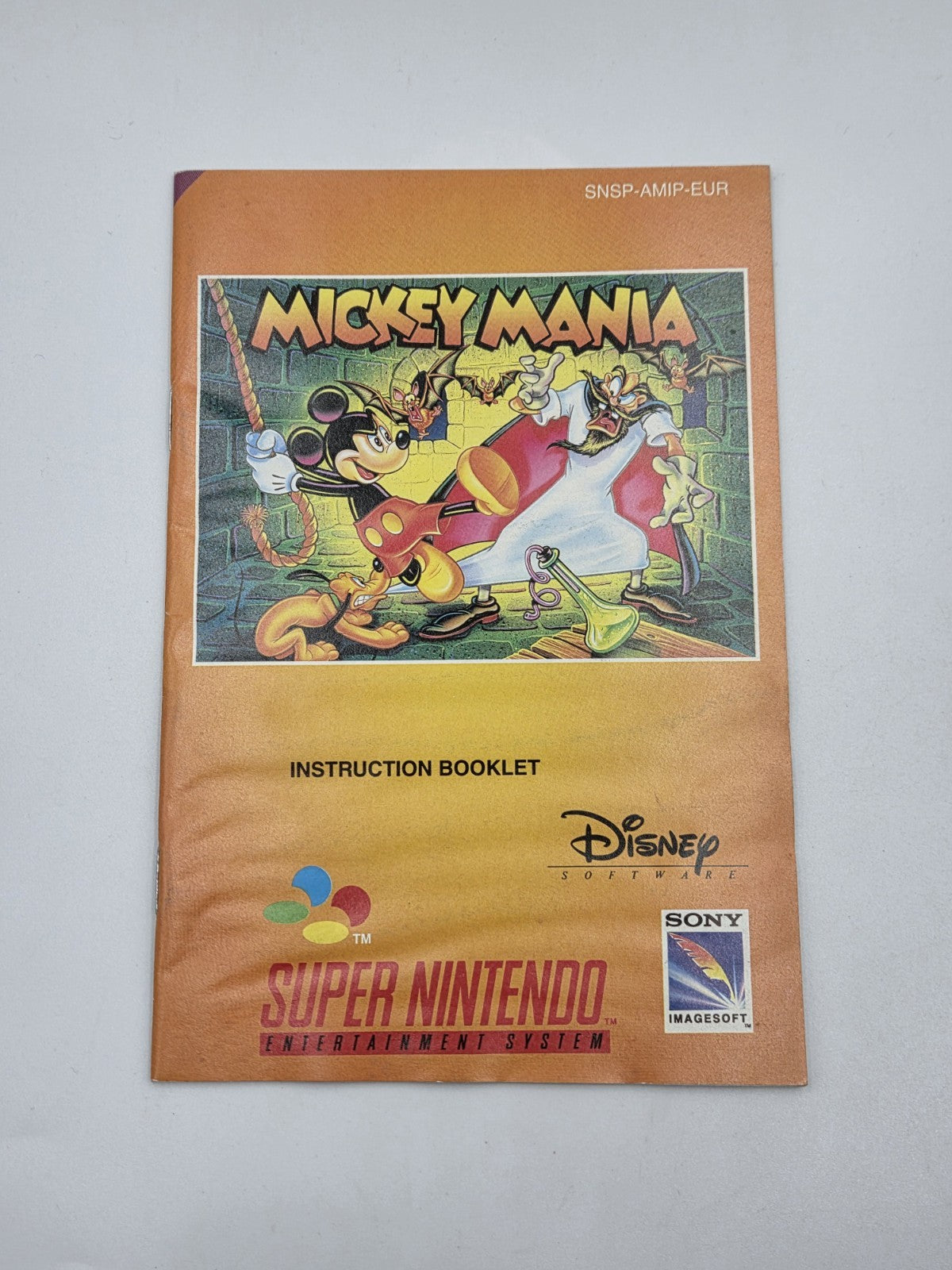 SNES Super Nintendo Mickey Mania mit OVP und Anleitung EUR